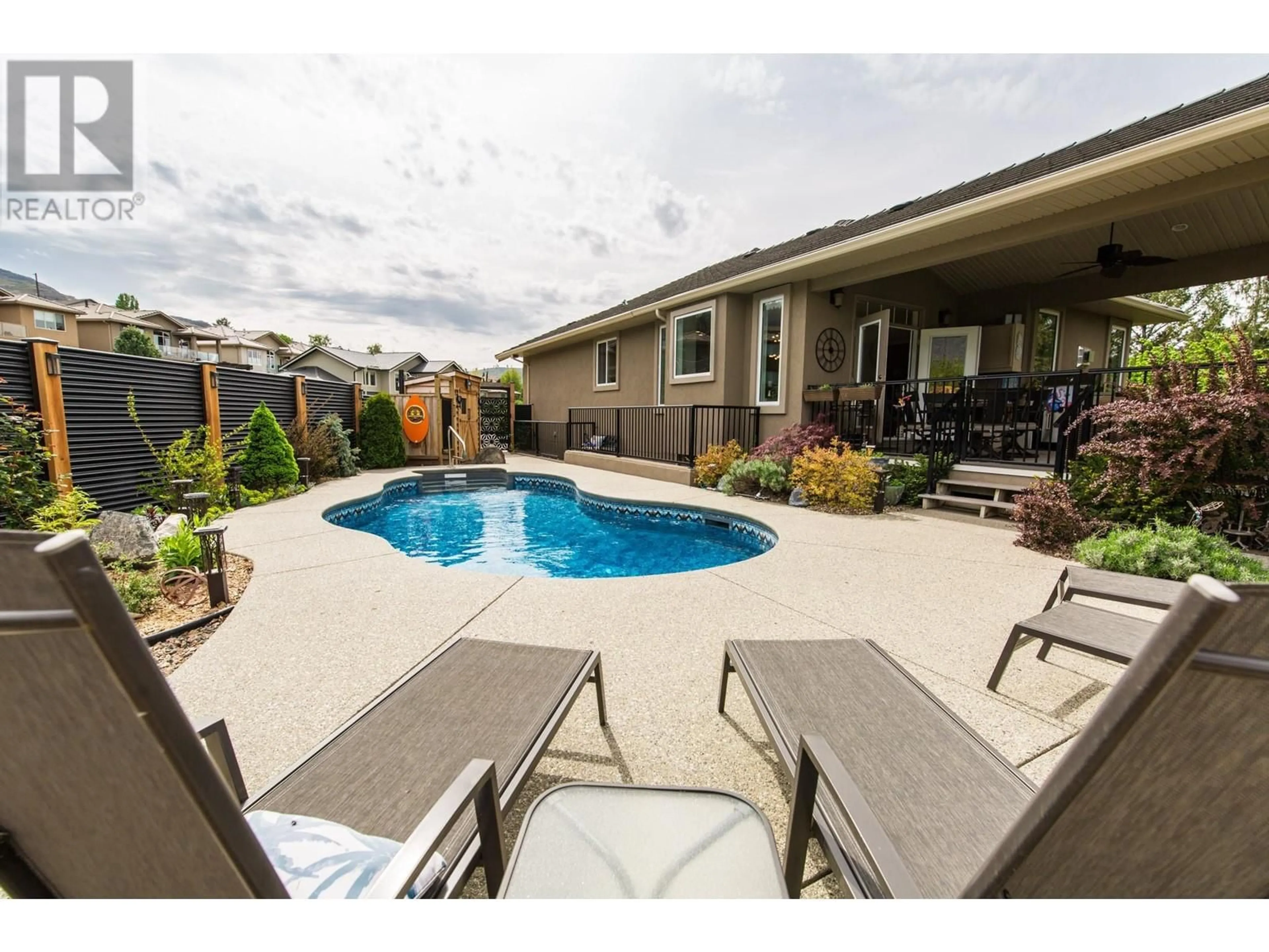 Patio, water/lake/river/ocean view for 16 CHARDONNAY COURT, Osoyoos British Columbia V0H1V6