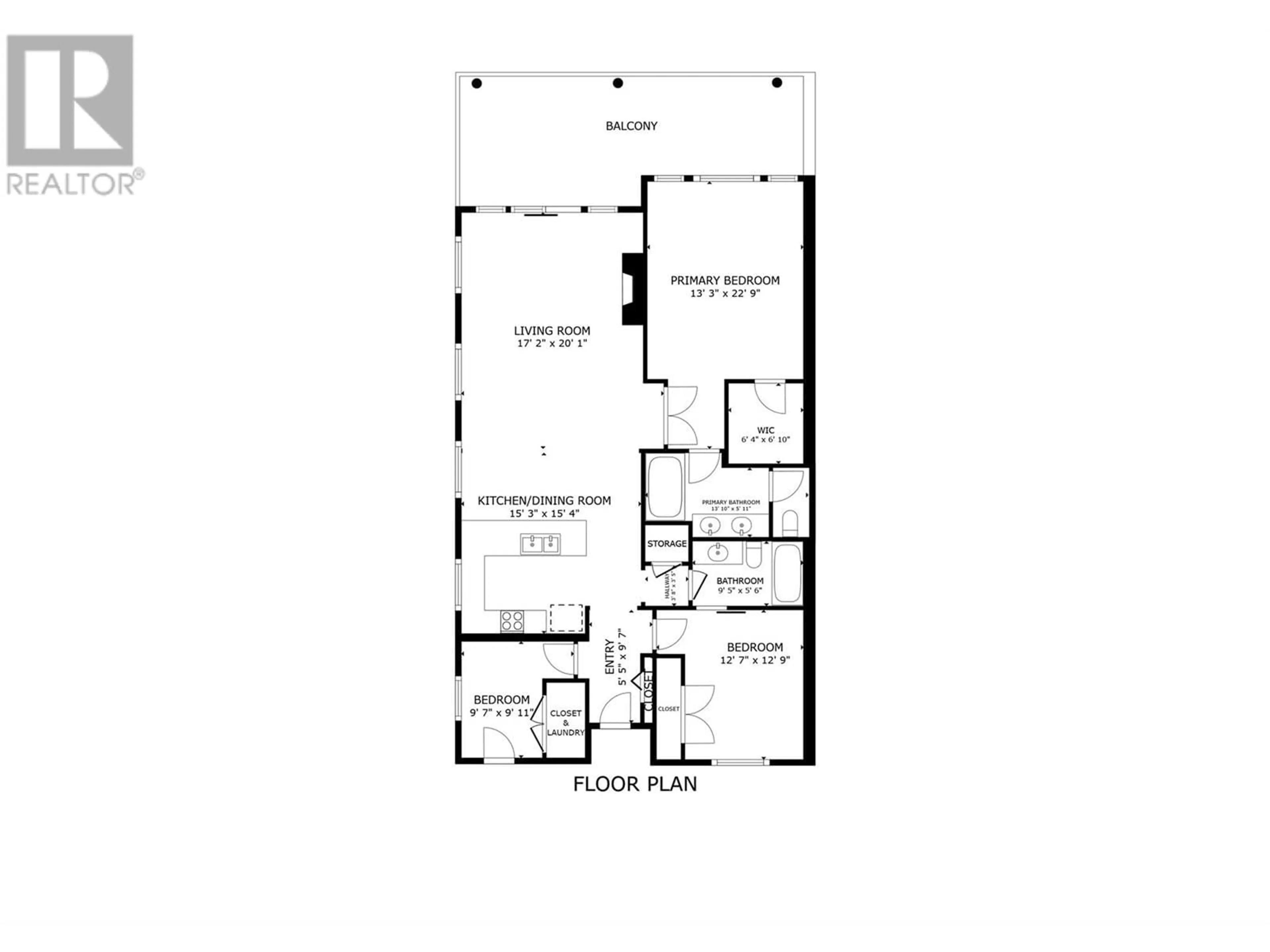 Floor plan for 201 - 7922 OKANAGAN LANDING ROAD, Vernon British Columbia V1H2K5