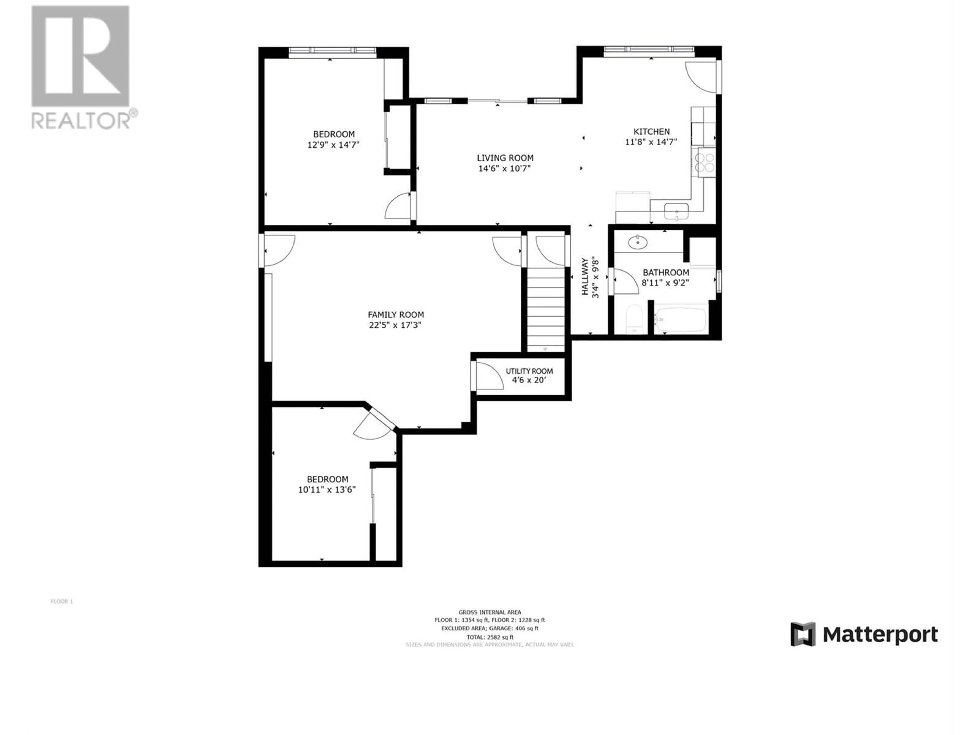 Floor plan for 1016 MT BEGBIE DRIVE, Vernon British Columbia V1B4A2