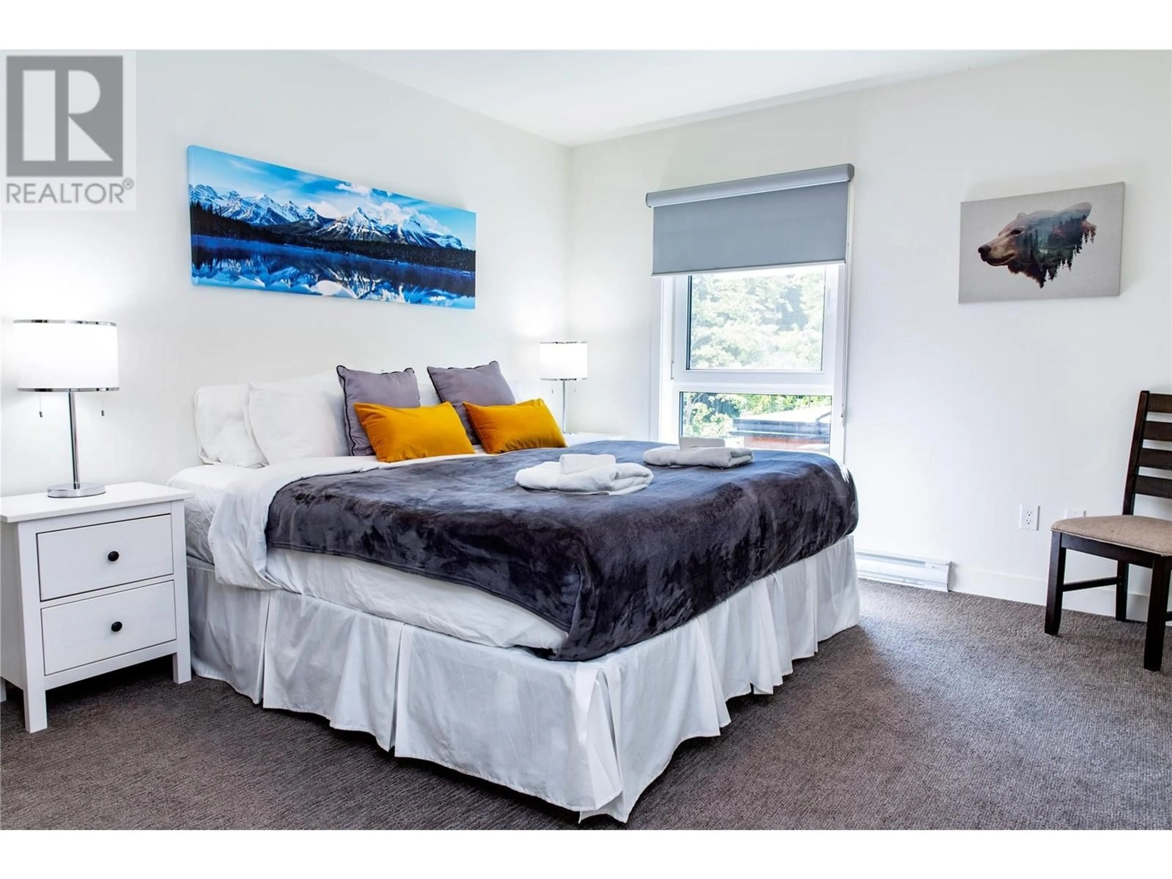 Bedroom with bed, carpet floor for 6202 - 1901 NELS NELSON CRESCENT, Revelstoke British Columbia V0E2S0