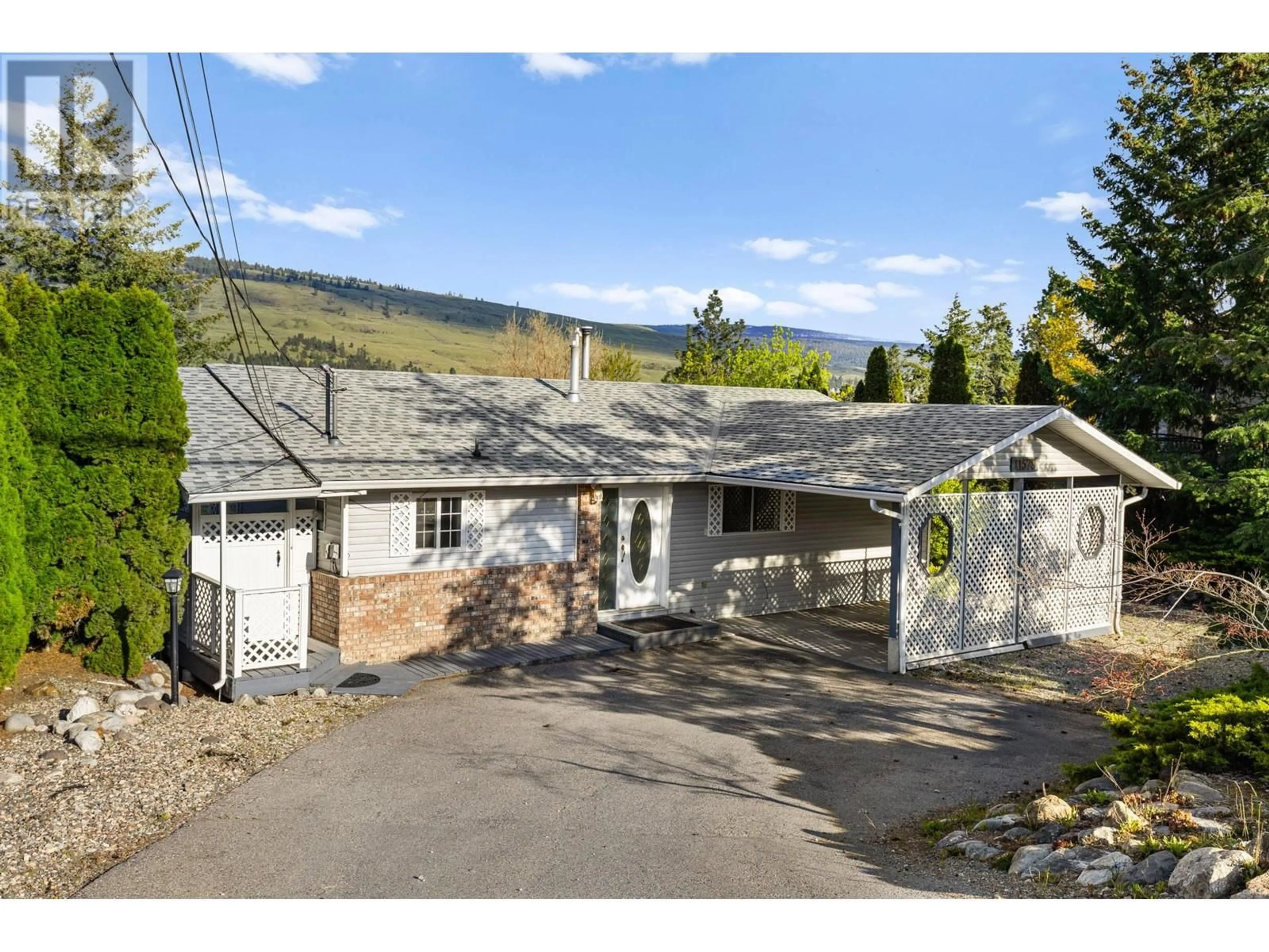 A pic from outside/outdoor area/front of a property/back of a property/a pic from drone, street for 11579 PRETTY ROAD, Lake Country British Columbia V4V1G6