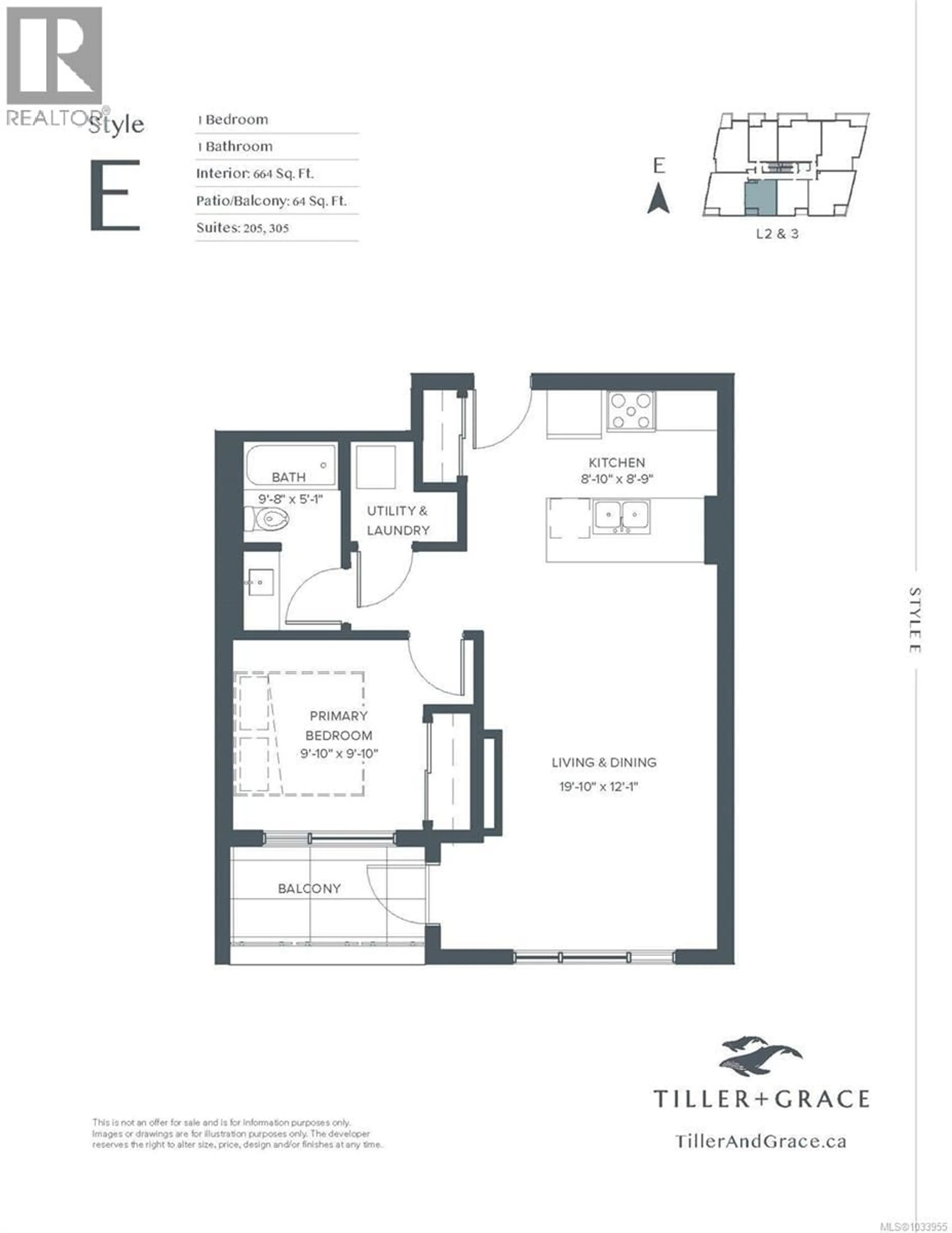 Floor plan for 305 - 5229 CORDOVA BAY ROAD, Saanich British Columbia V8Y2L1