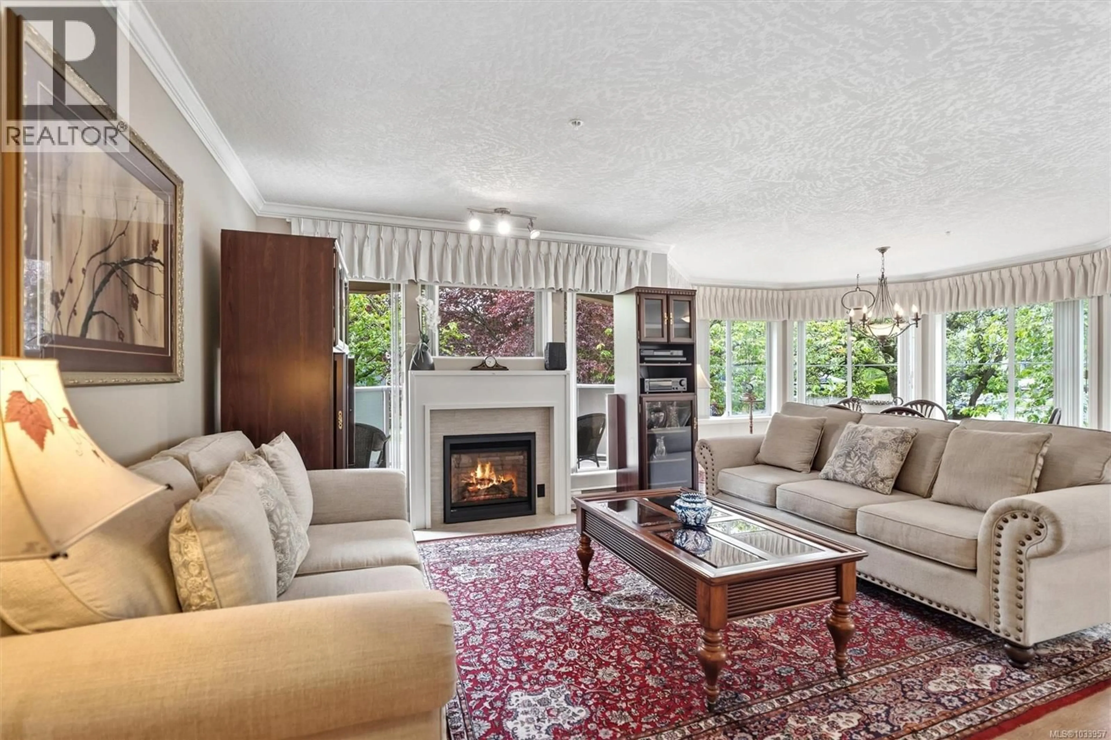 Living room with furniture, carpet floor for 120 - 405 QUEBEC STREET, Victoria British Columbia V8V4Z2