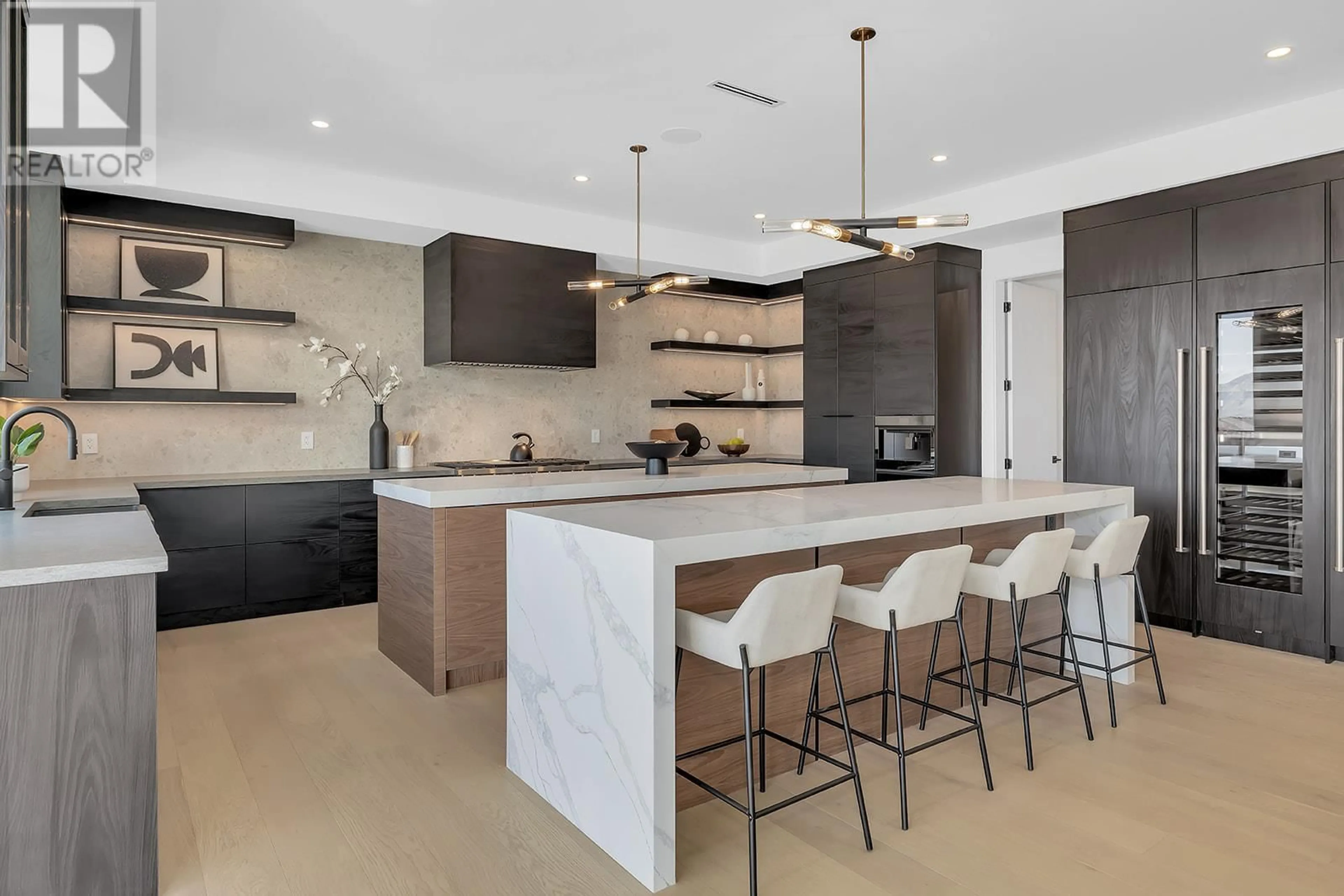 Contemporary kitchen, ceramic/tile floor for 1523 CABERNET WAY, Kelowna British Columbia V4T0E1