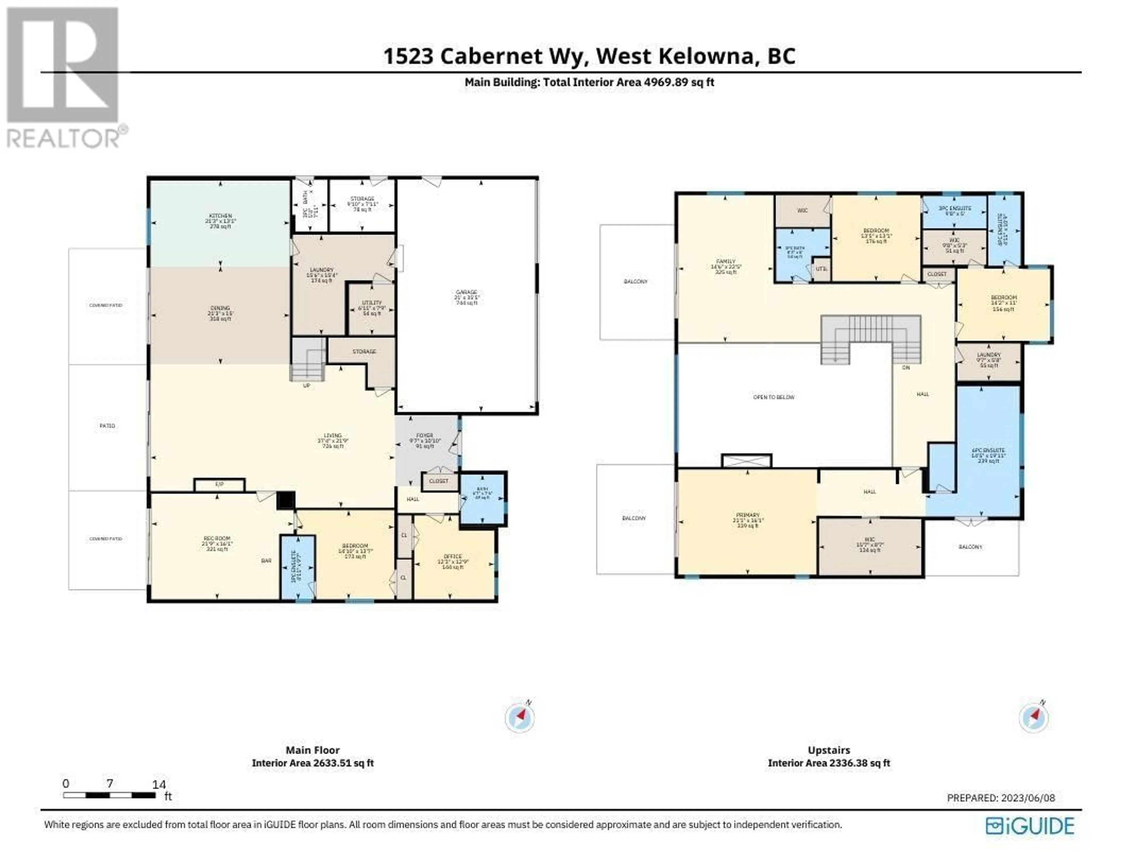Floor plan for 1523 CABERNET WAY, Kelowna British Columbia V4T0E1