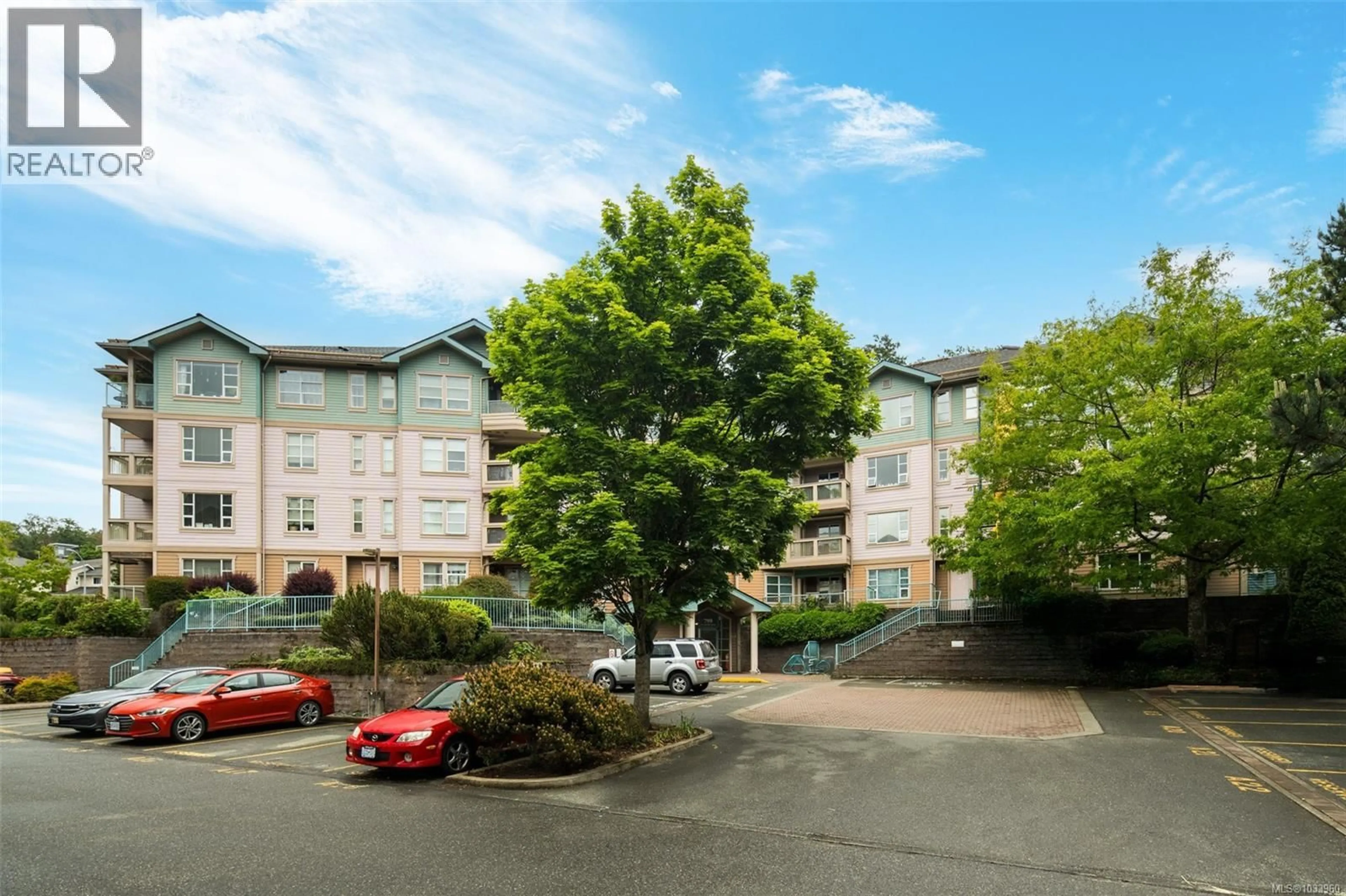 A pic from outside/outdoor area/front of a property/back of a property/a pic from drone, unknown for 306 - 799 BLACKBERRY ROAD, Saanich British Columbia V8X5J3