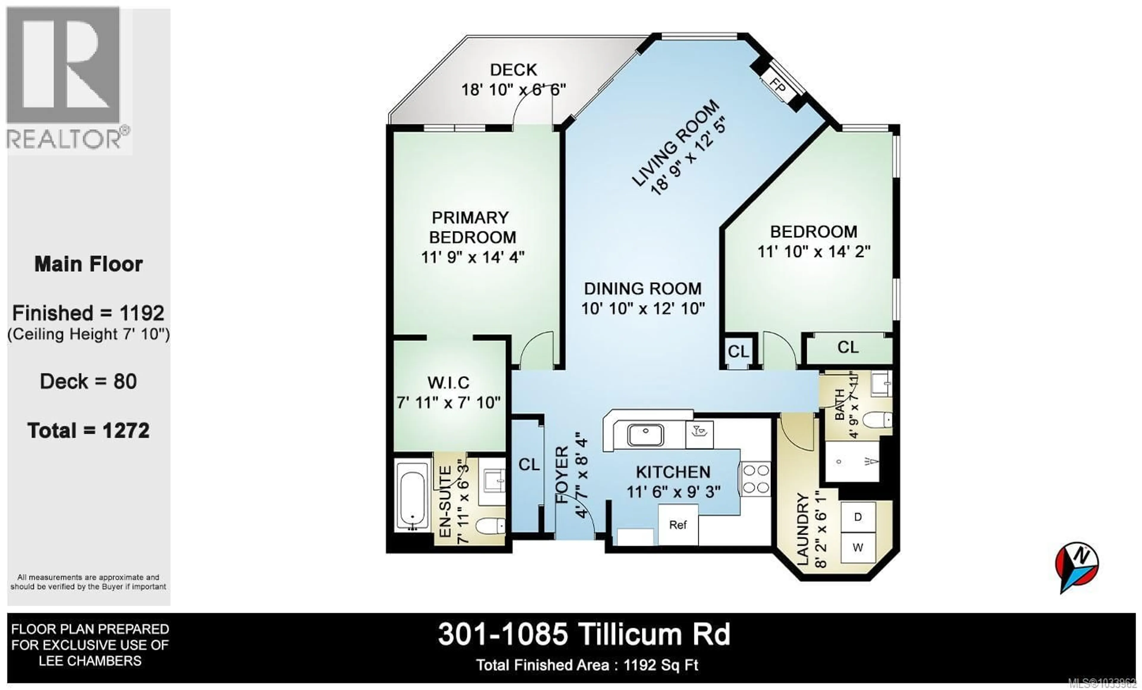Floor plan for 301 - 1085 TILLICUM ROAD, Esquimalt British Columbia V9A7M3