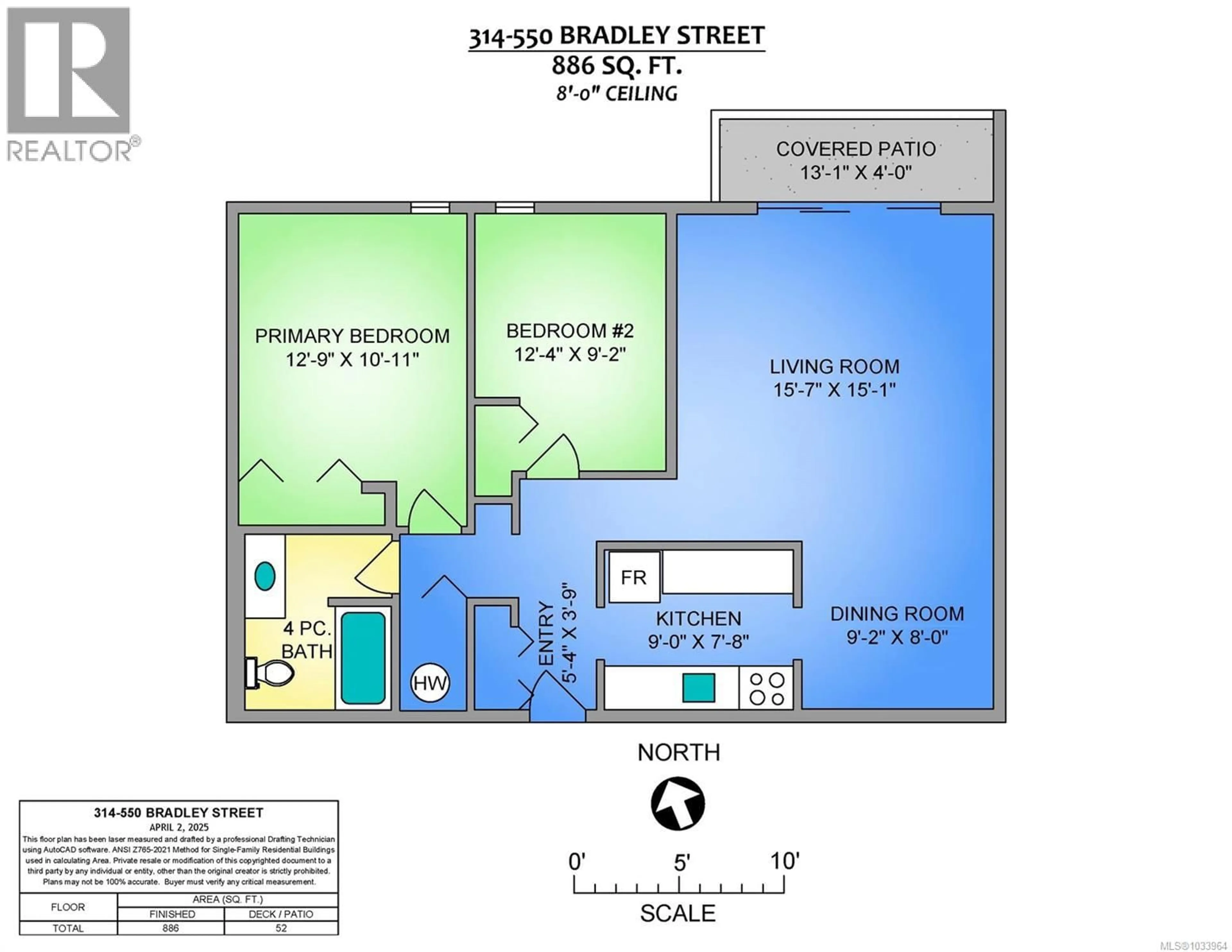 Floor plan for 314 - 550 BRADLEY STREET, Nanaimo British Columbia V9S5N4