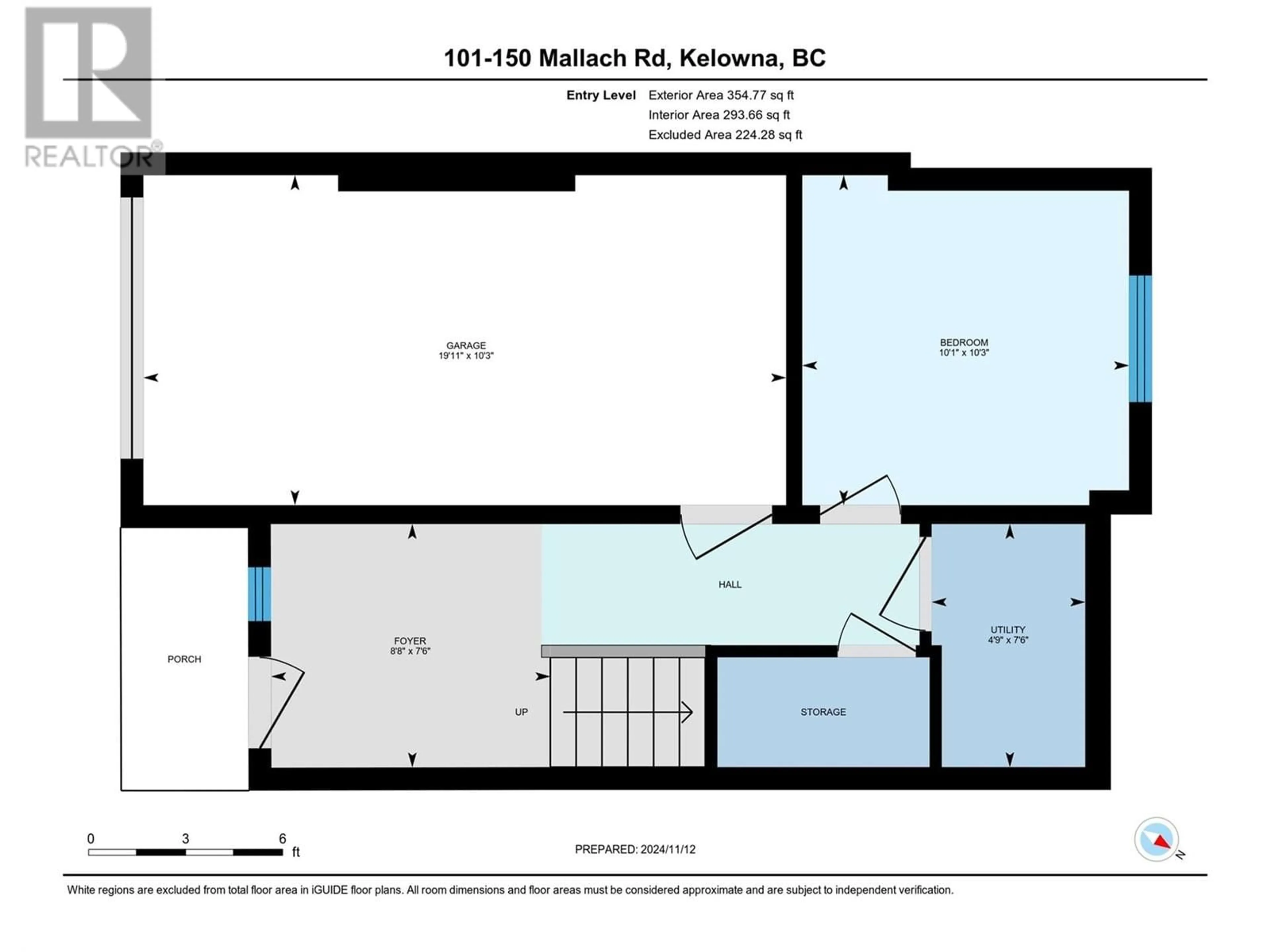 Floor plan for 101 - 150 MALLACH ROAD, Kelowna British Columbia V1X8C2