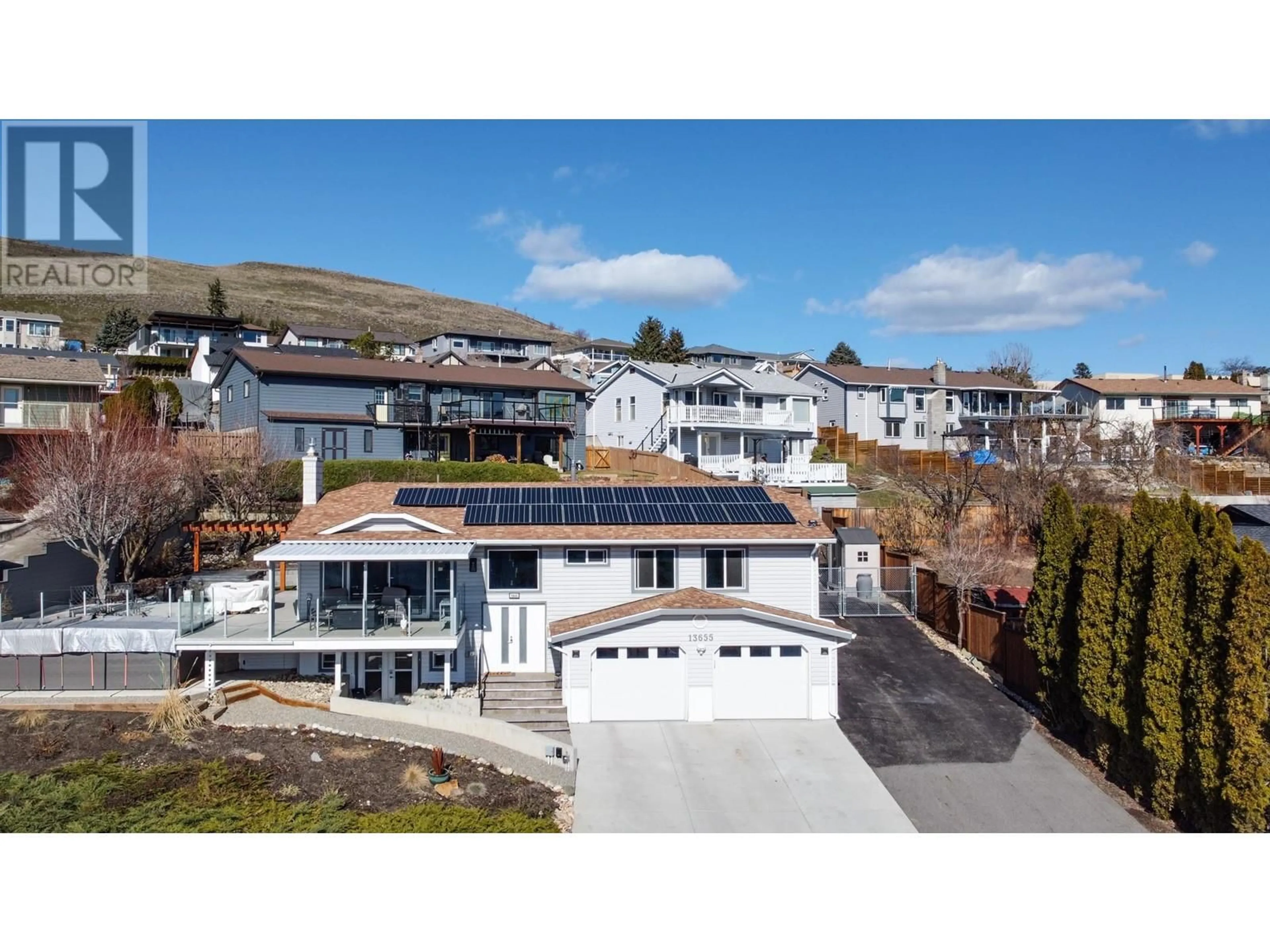 A pic from outside/outdoor area/front of a property/back of a property/a pic from drone, unknown for 13655 KICKWILLIE LOOP ROAD, Coldstream British Columbia V1B2P3