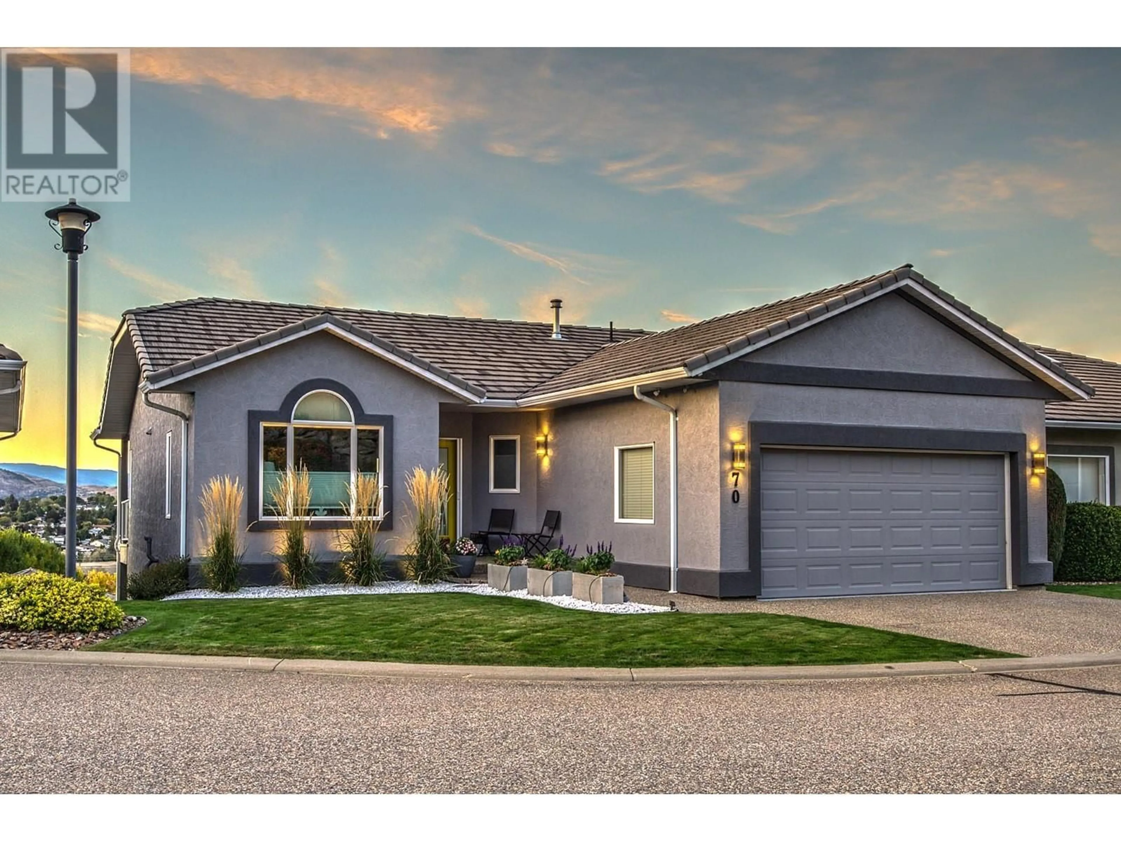 Home with vinyl exterior material, street for 70 - 124 SARSONS ROAD, Vernon British Columbia V1B2T9