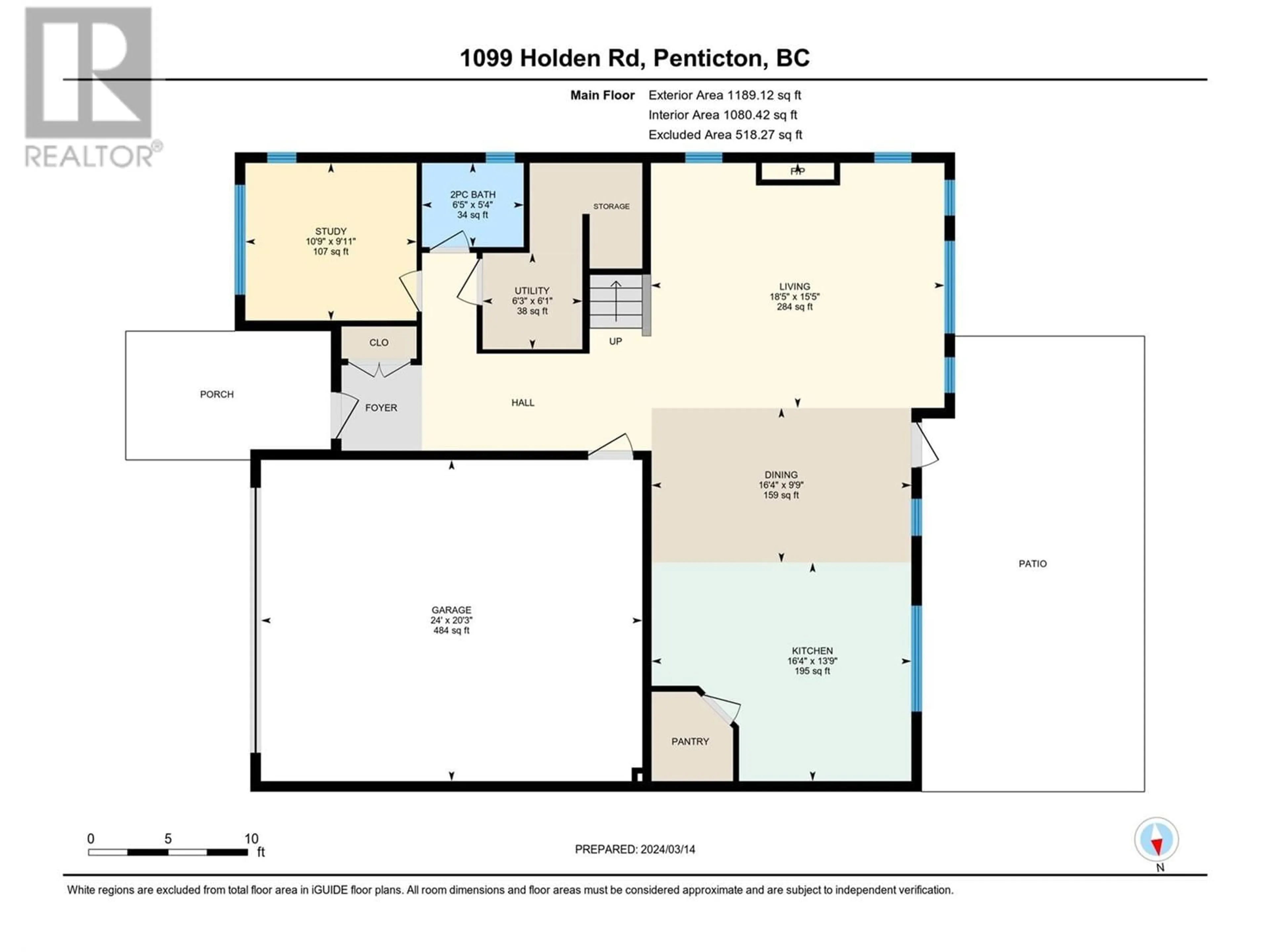 Floor plan for 1099 HOLDEN ROAD, Penticton British Columbia V2A0B7