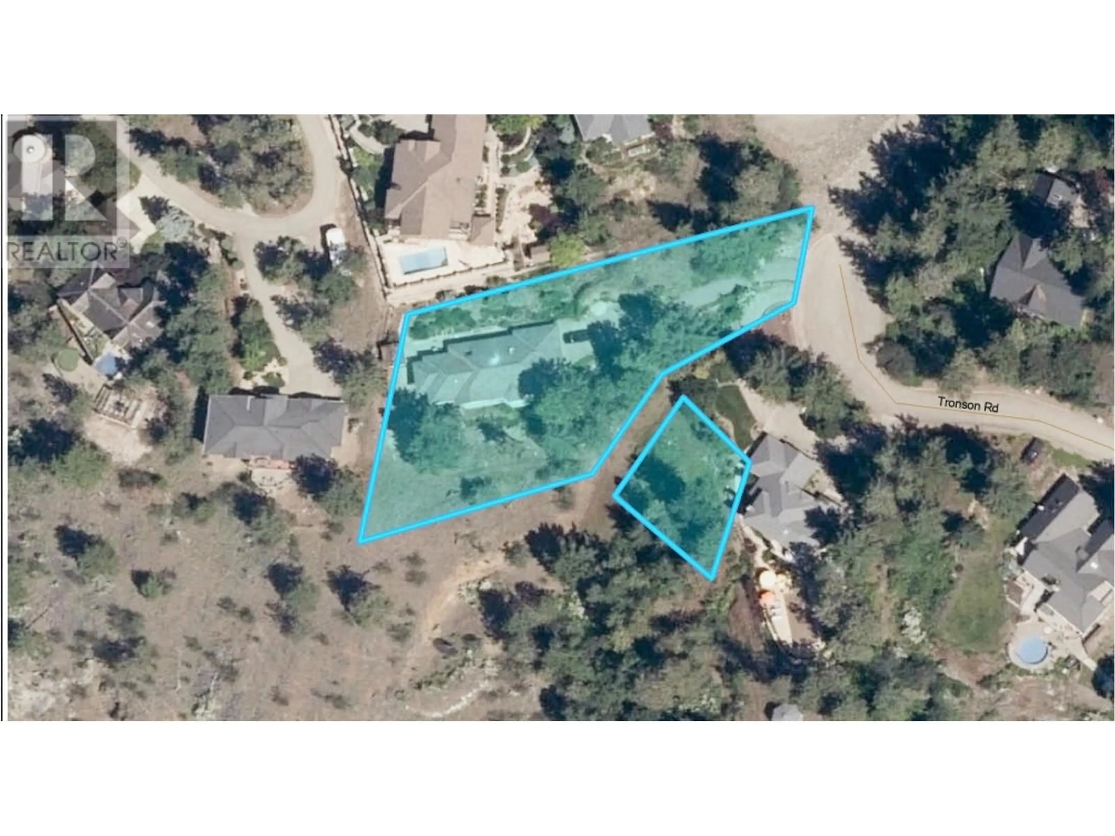 A pic from outside/outdoor area/front of a property/back of a property/a pic from drone, street for 13 - 9060 TRONSON ROAD, Vernon British Columbia V1H1E7