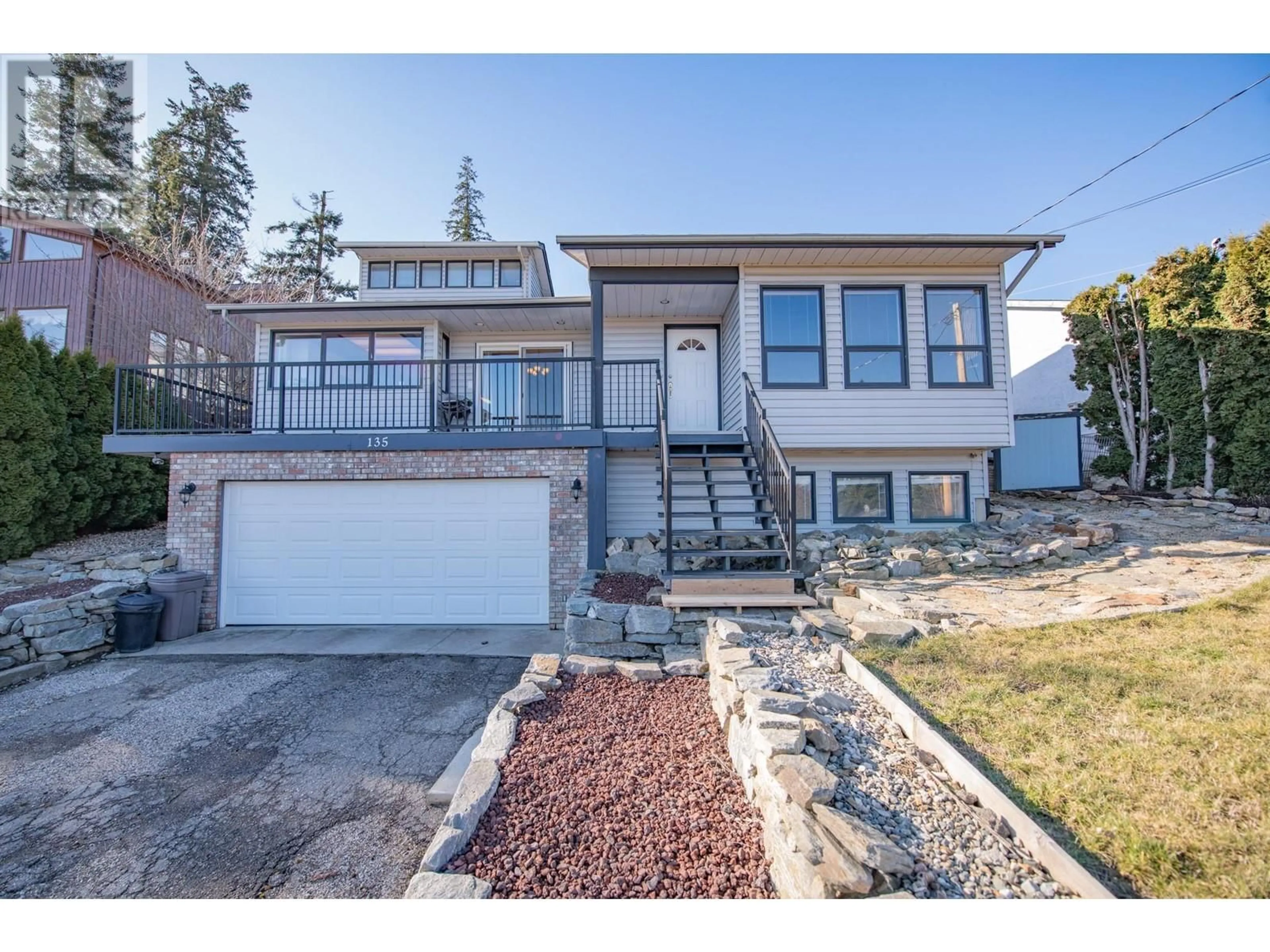 Home with vinyl exterior material, street for 135 BIRCH CRESCENT, Enderby British Columbia V4Y4C1