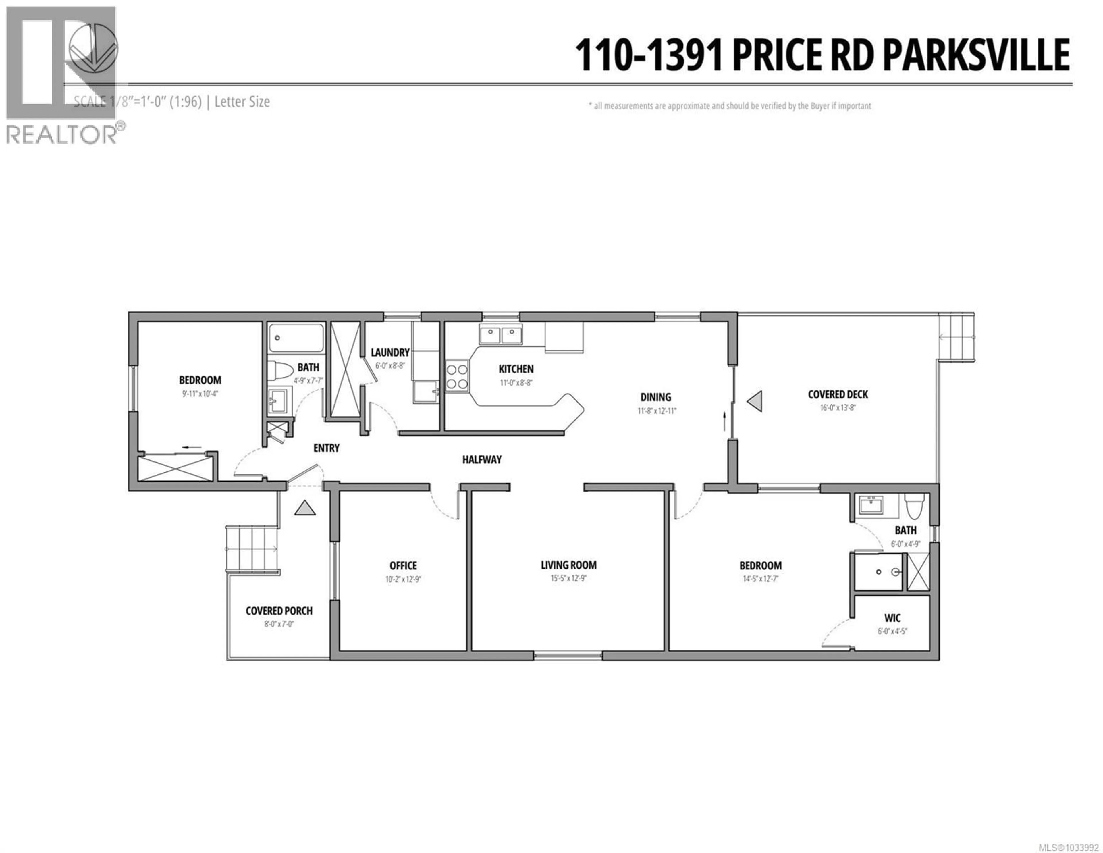 Floor plan for 110 - 1391 PRICE ROAD, Errington British Columbia V9P2W1