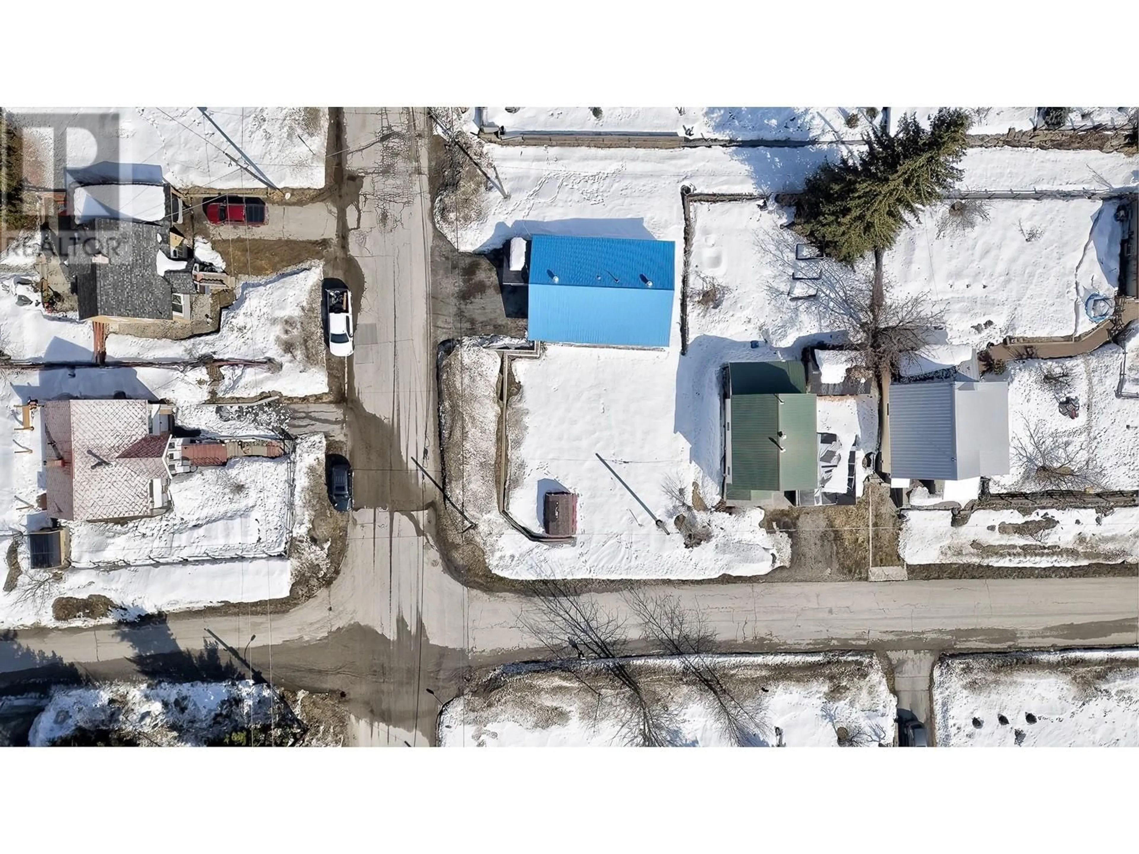 A pic from outside/outdoor area/front of a property/back of a property/a pic from drone, street for 1740 NEVADA STREET, Rossland British Columbia V0G1Y0