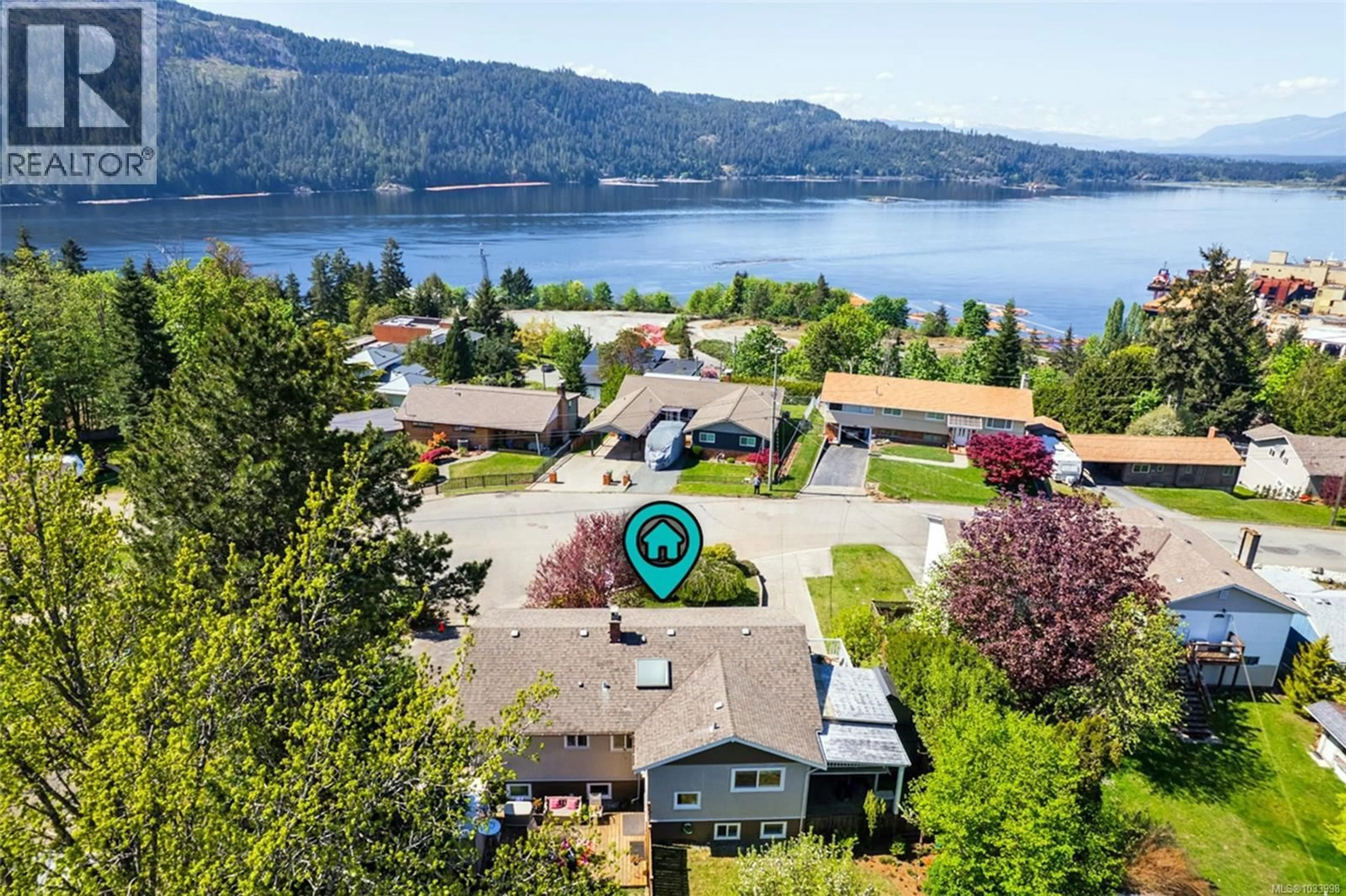 A pic from outside/outdoor area/front of a property/back of a property/a pic from drone, water/lake/river/ocean view for 2135 RITA ROAD, Port Alberni British Columbia V9Y1A4