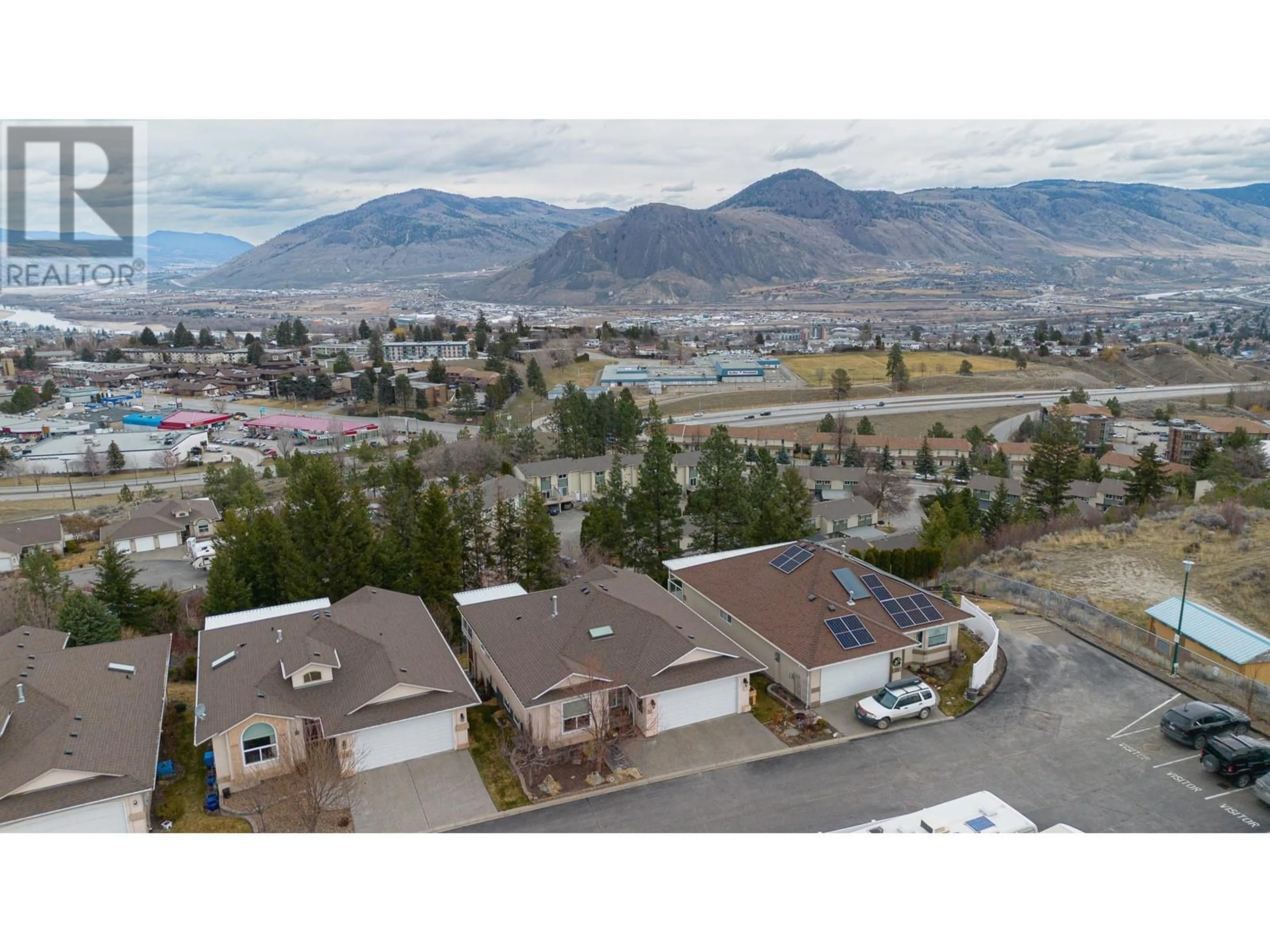 A pic from outside/outdoor area/front of a property/back of a property/a pic from drone, mountain view for 31 - 1575 SPRINGHILL DRIVE, Kamloops British Columbia V2E2N9