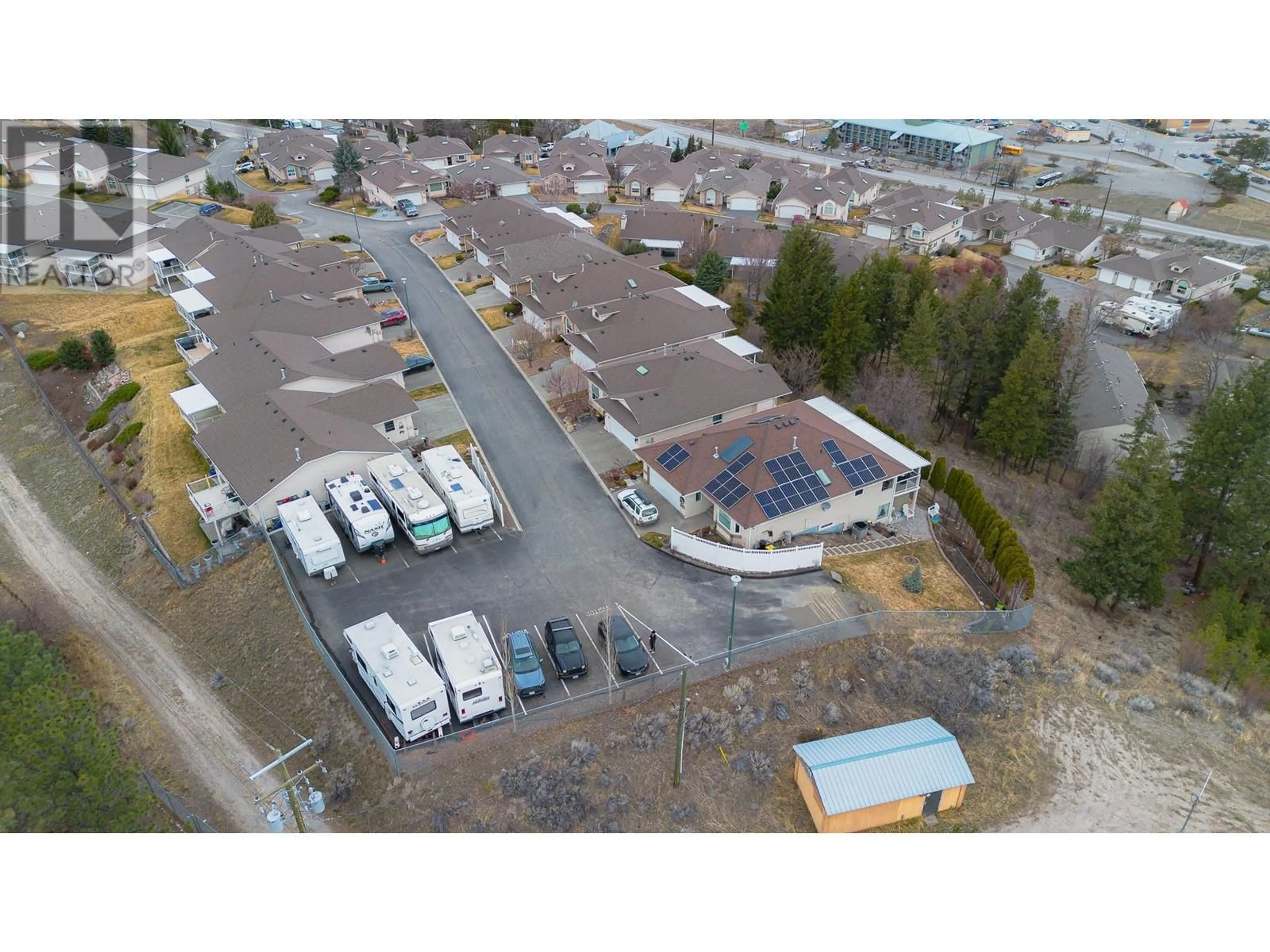 A pic from outside/outdoor area/front of a property/back of a property/a pic from drone, street for 31 - 1575 SPRINGHILL DRIVE, Kamloops British Columbia V2E2N9