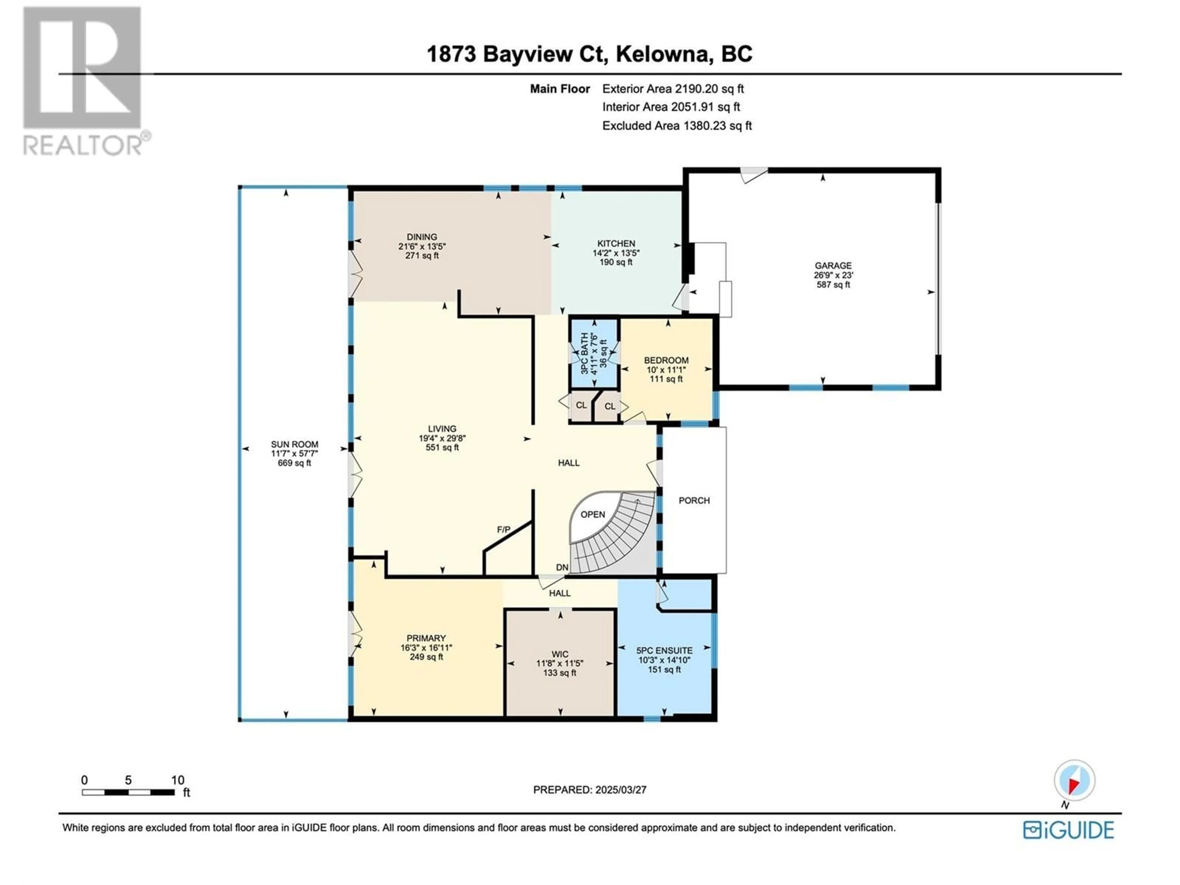 Floor plan for 1873 BAYVIEW COURT, Westbank British Columbia V1Z3M3