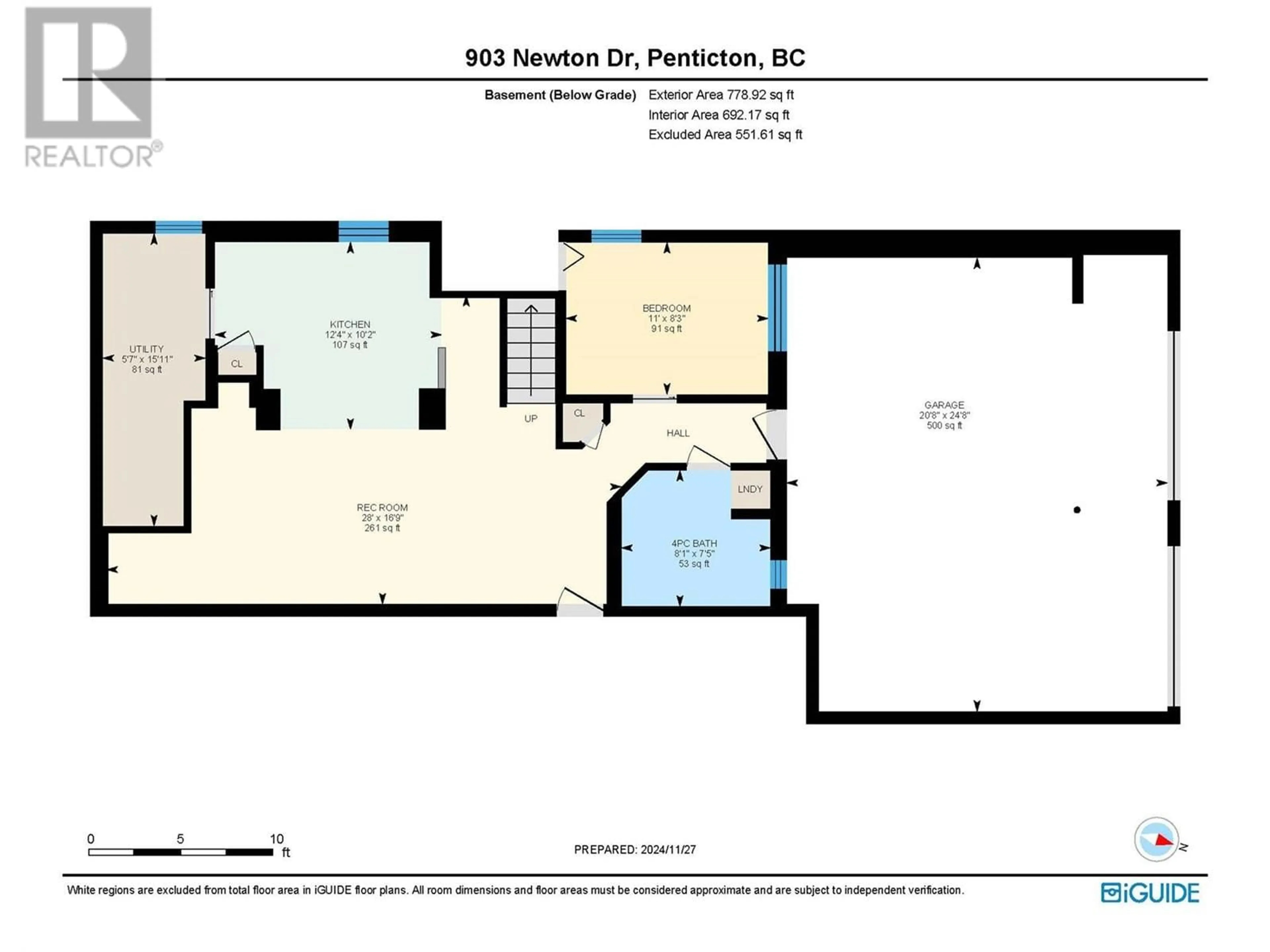 Floor plan for 903 NEWTON DRIVE, Penticton British Columbia V2A8Z4