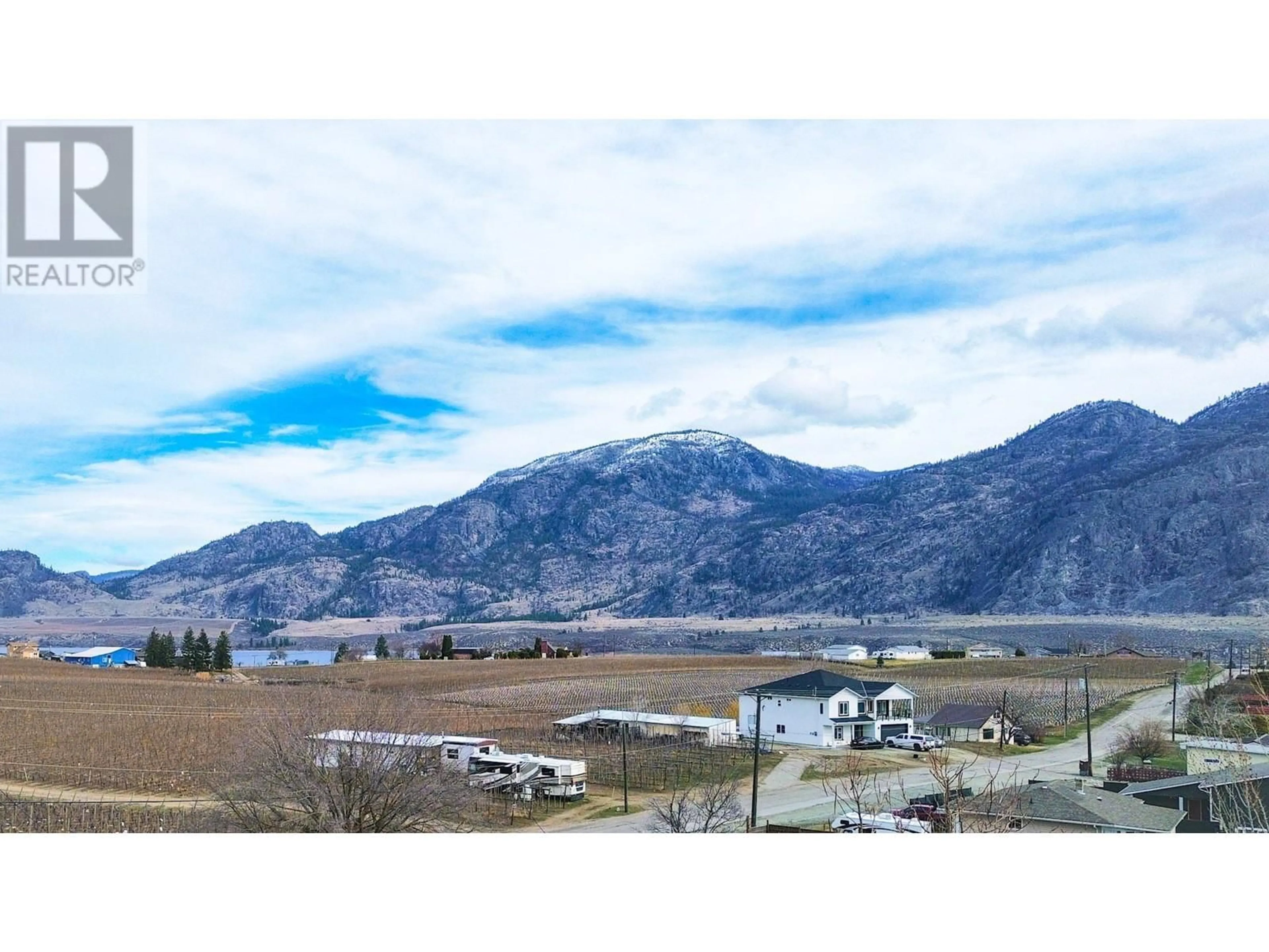 A pic from outside/outdoor area/front of a property/back of a property/a pic from drone, mountain view for 4 - 2 ROYAL ANN COURT, Osoyoos British Columbia V0H1V2