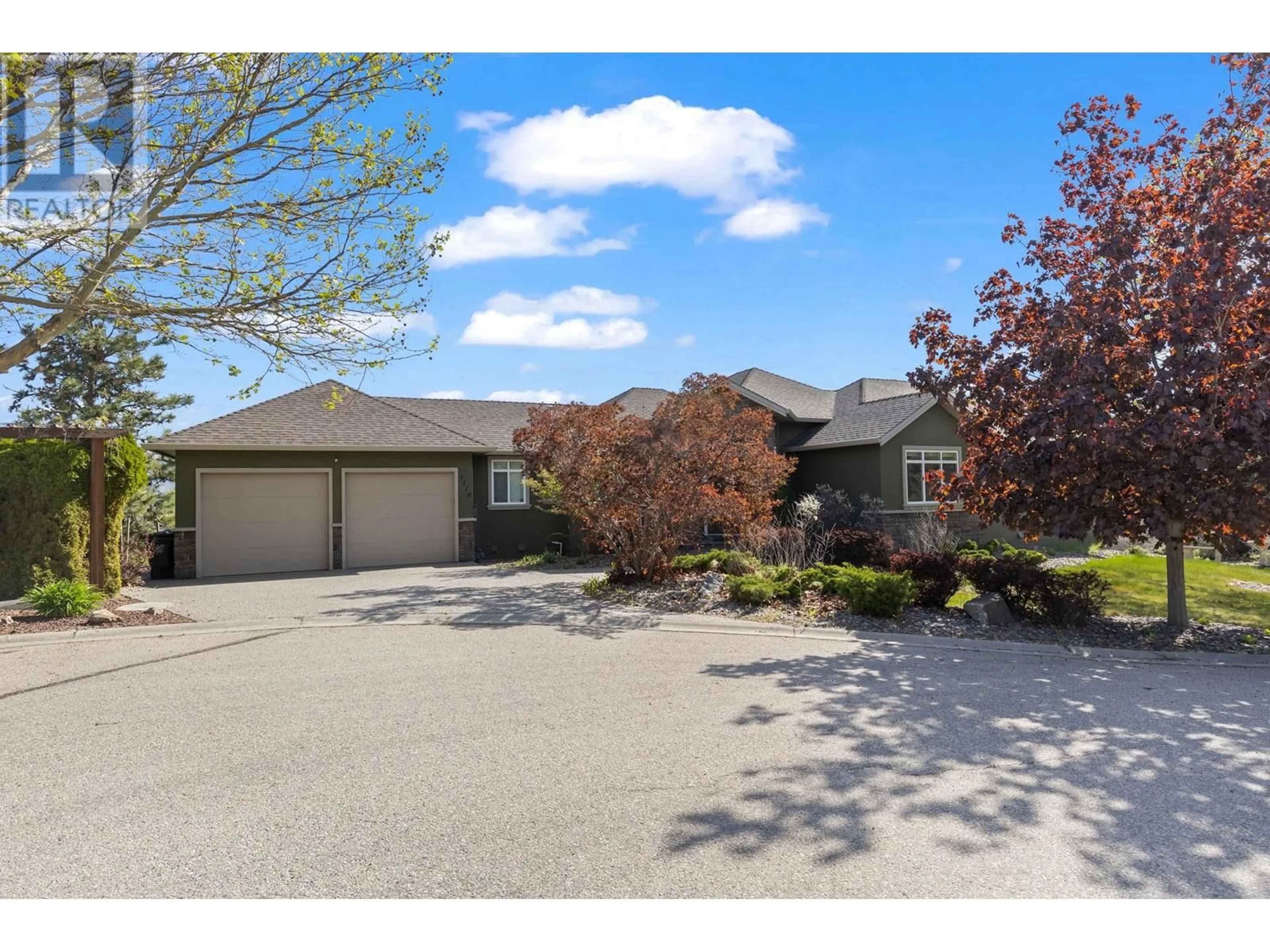 A pic from outside/outdoor area/front of a property/back of a property/a pic from drone, street for 1118 PEAK POINT DRIVE, West Kelowna British Columbia V1Z4A9