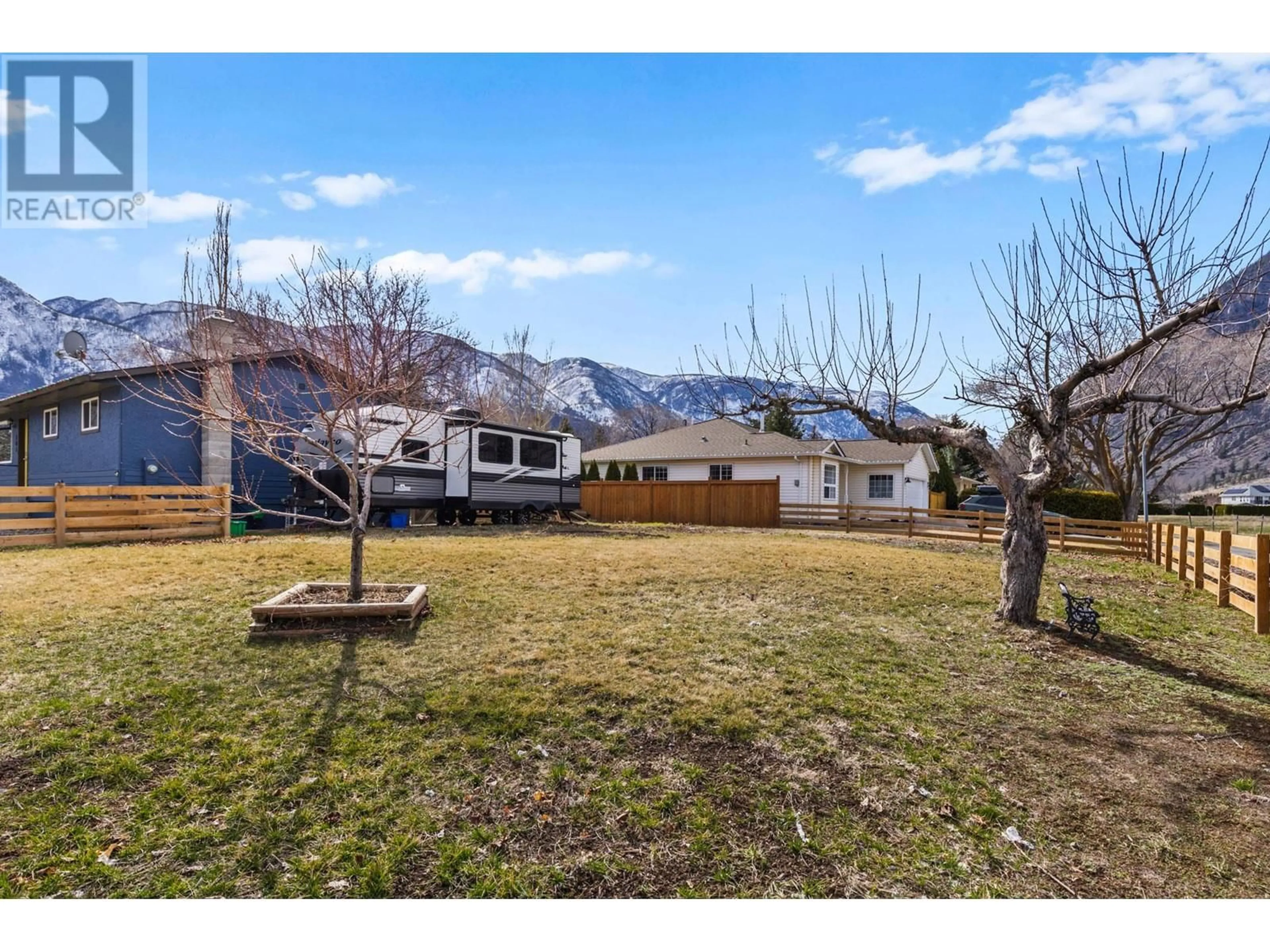 A pic from outside/outdoor area/front of a property/back of a property/a pic from drone, mountain view for 101 RICHTER STREET, Keremeos British Columbia V0X1N2