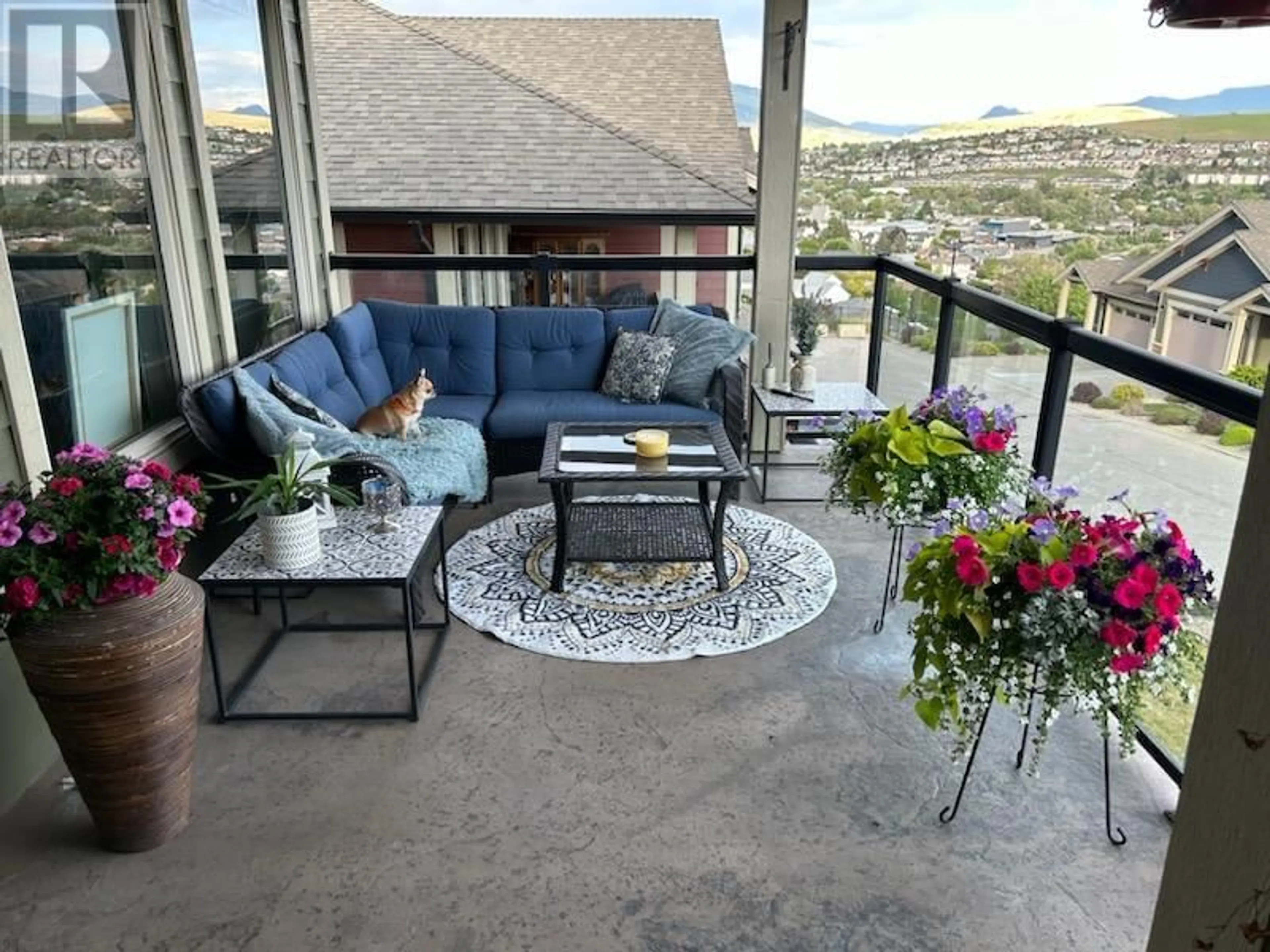 Patio, water/lake/river/ocean view for 21 - 5920 HERITAGE DRIVE, Vernon British Columbia V1H1Z6