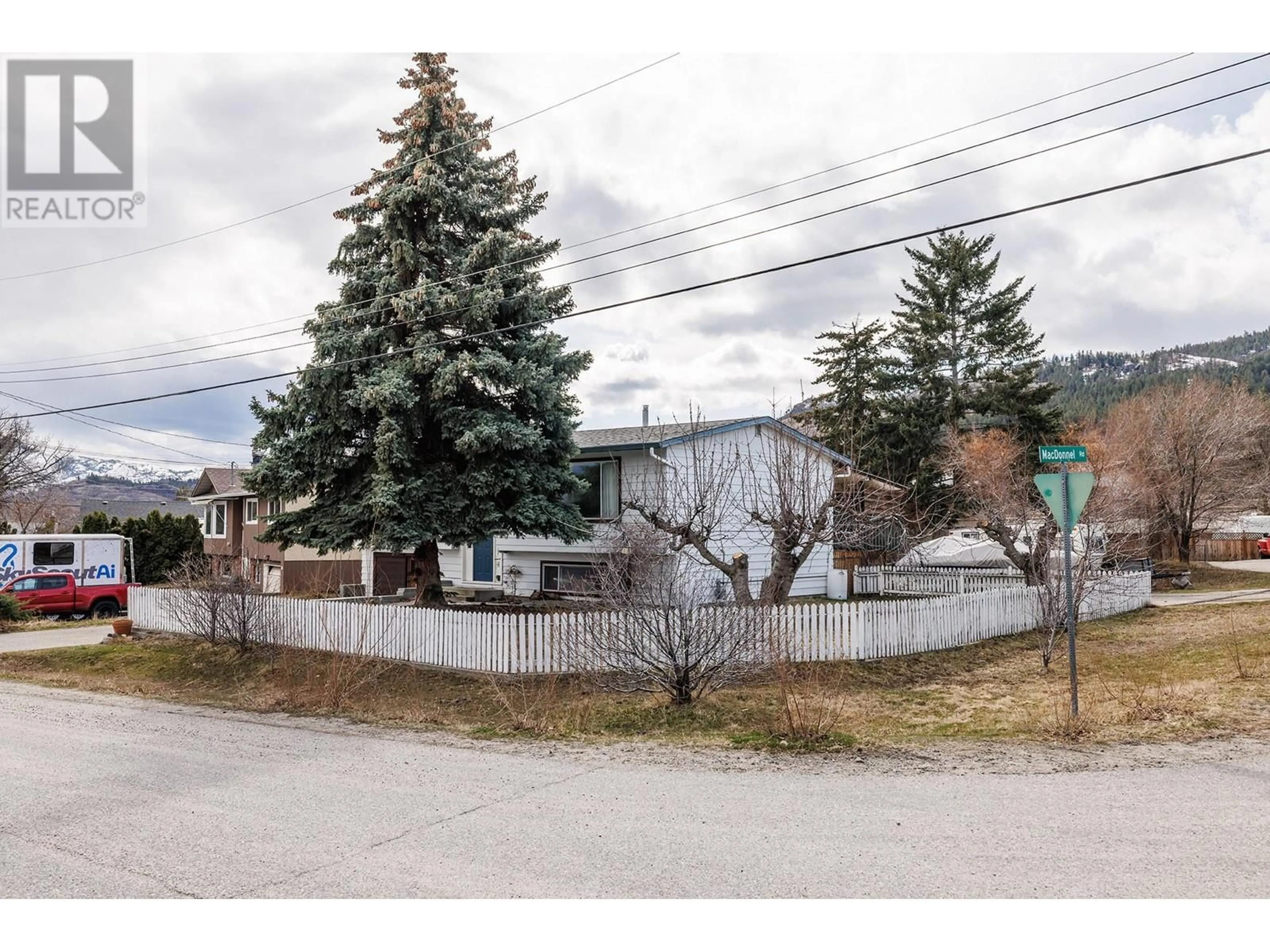A pic from outside/outdoor area/front of a property/back of a property/a pic from drone, street for 3564 GALLOWAY ROAD, West Kelowna British Columbia V4T1J1