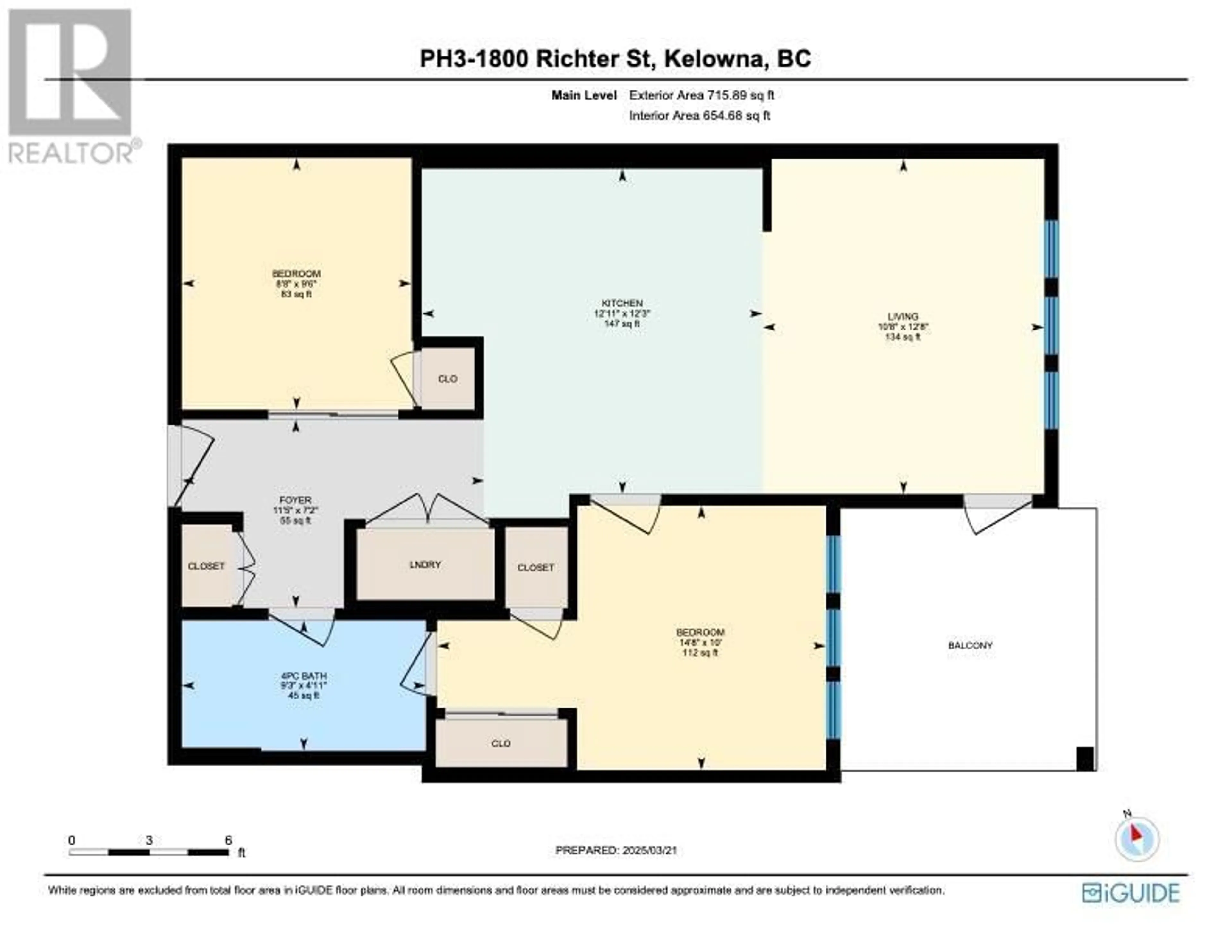 Floor plan for PH3 - 1800 RICHTER STREET, Kelowna British Columbia V1Y2M6