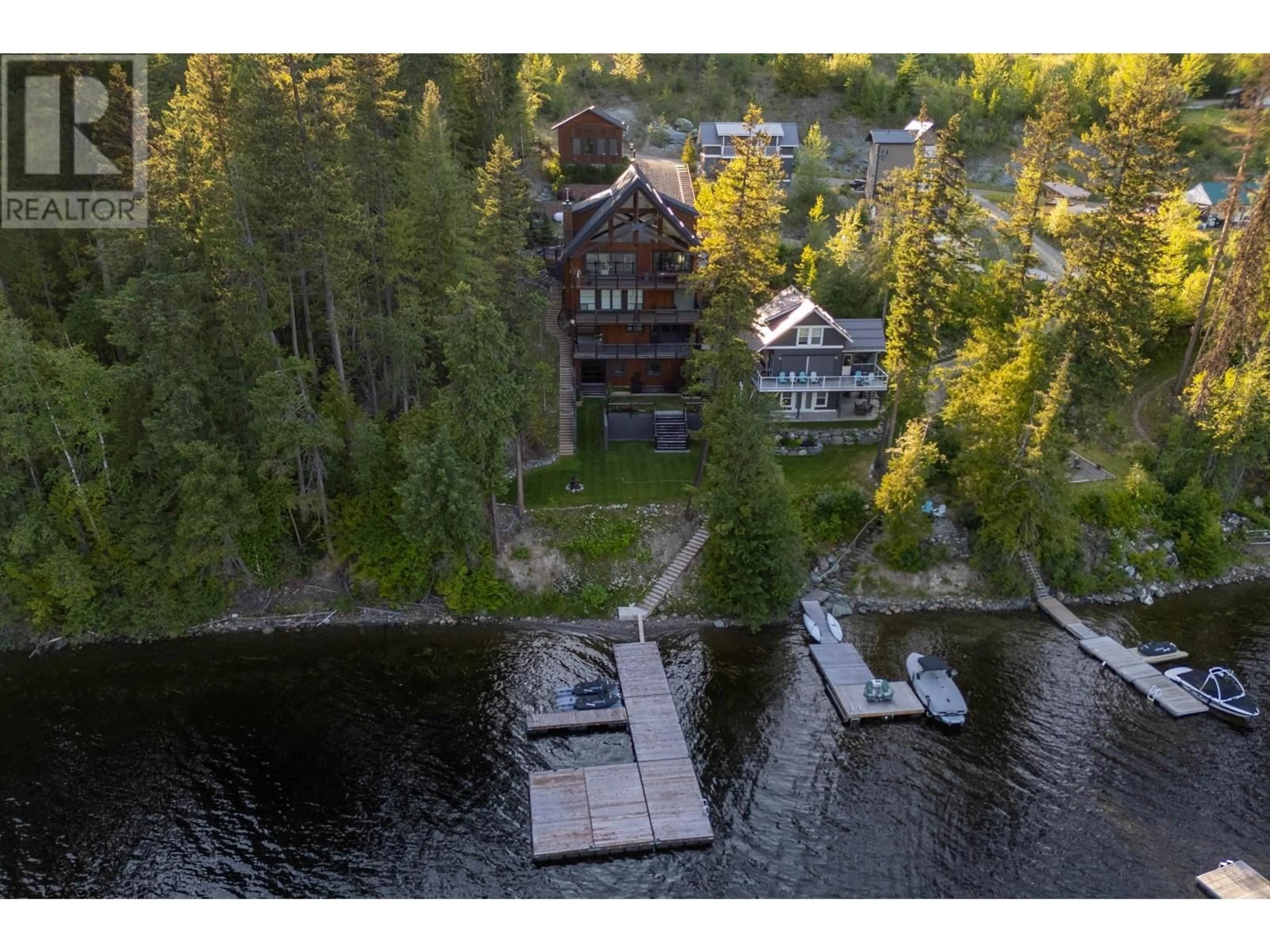 A pic from outside/outdoor area/front of a property/back of a property/a pic from drone, water/lake/river/ocean view for 52 - 7540 RUSSEL CREEK FOREST SERVICE ROAD, Barriere British Columbia V0E1E0