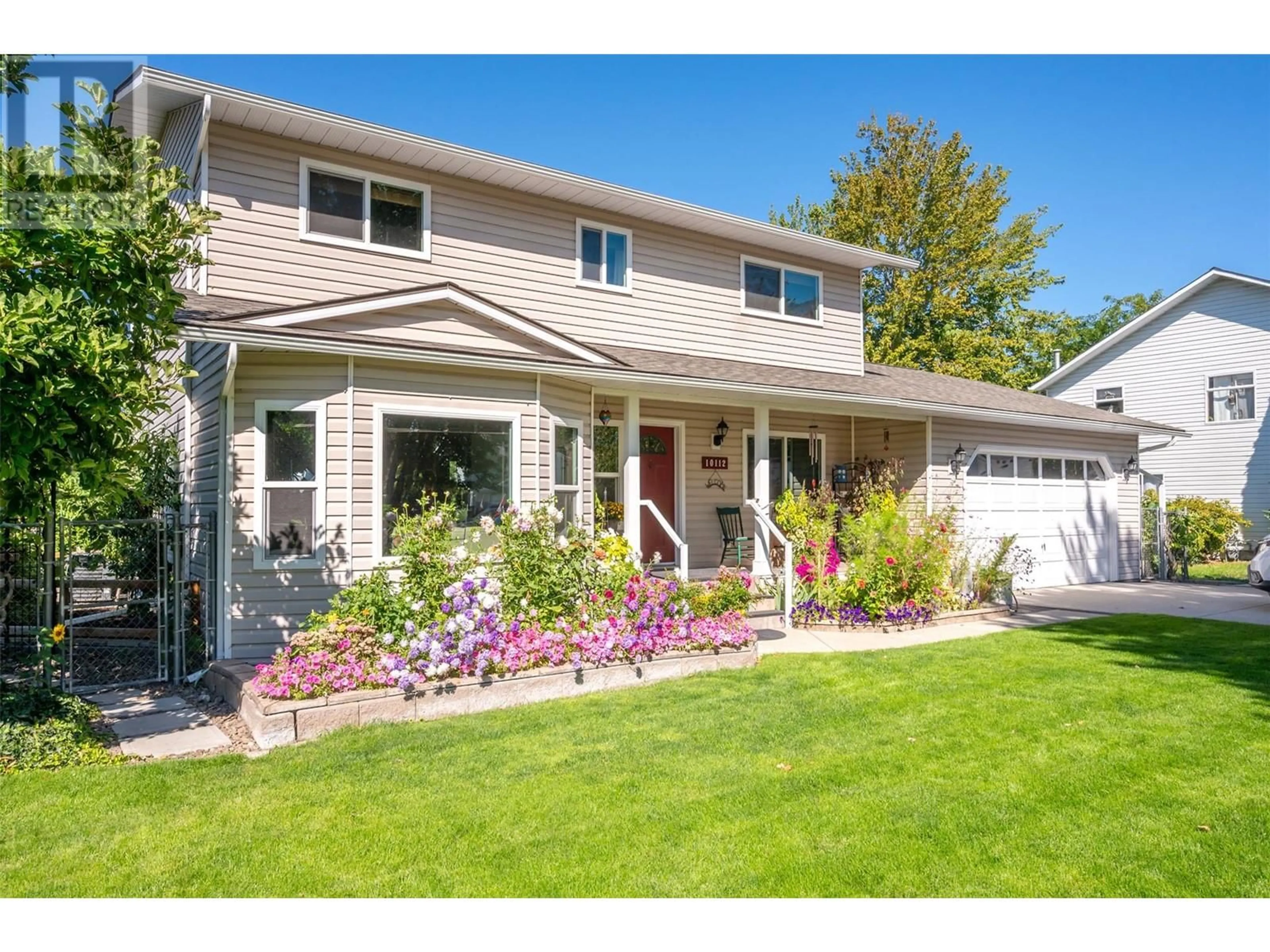 Home with vinyl exterior material, street for 10112 BEAVIS PLACE, Summerland British Columbia V0H1Z2
