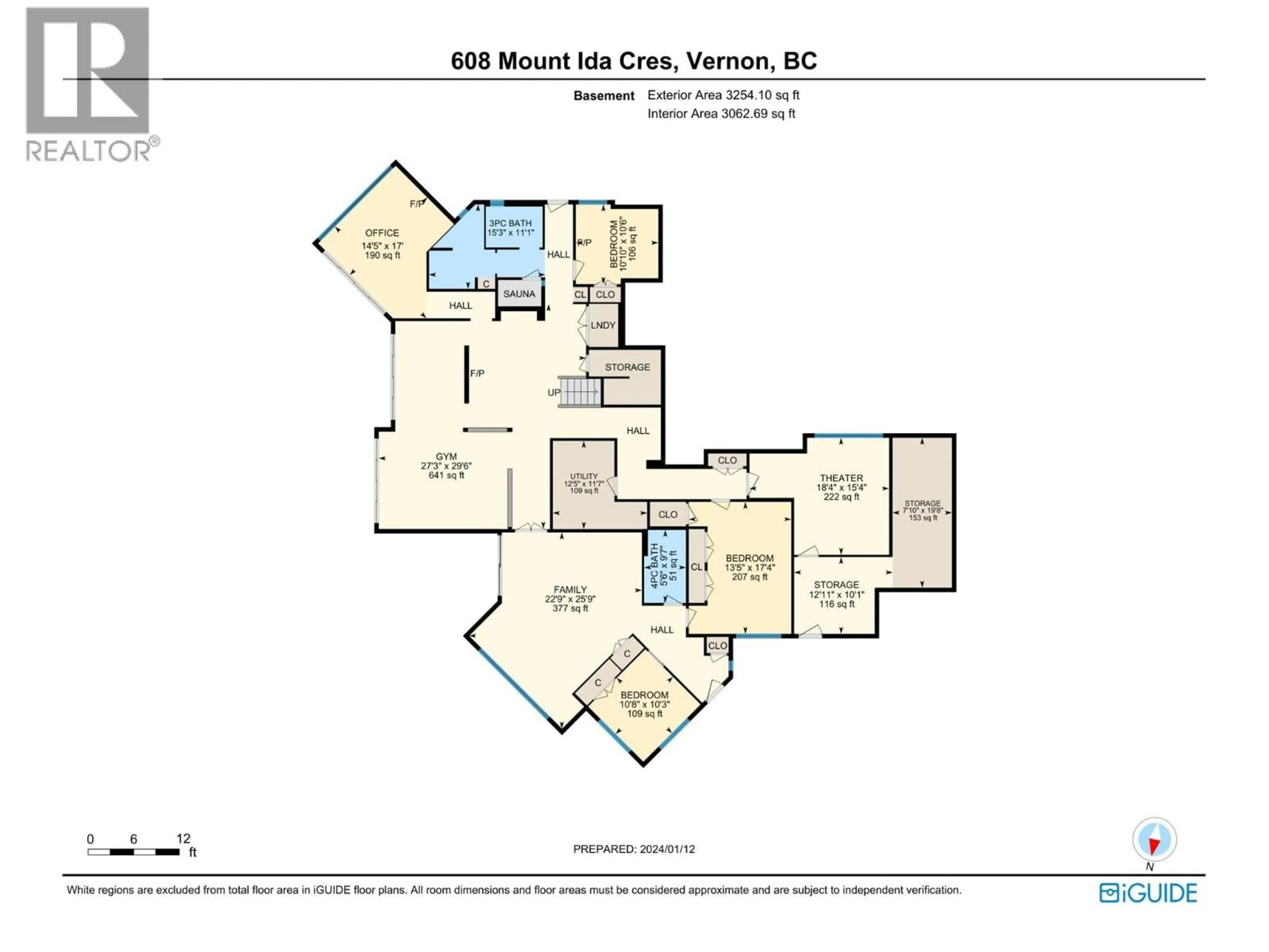 Floor plan for 608 MT IDA CRESCENT, Coldstream British Columbia V1B3Z6