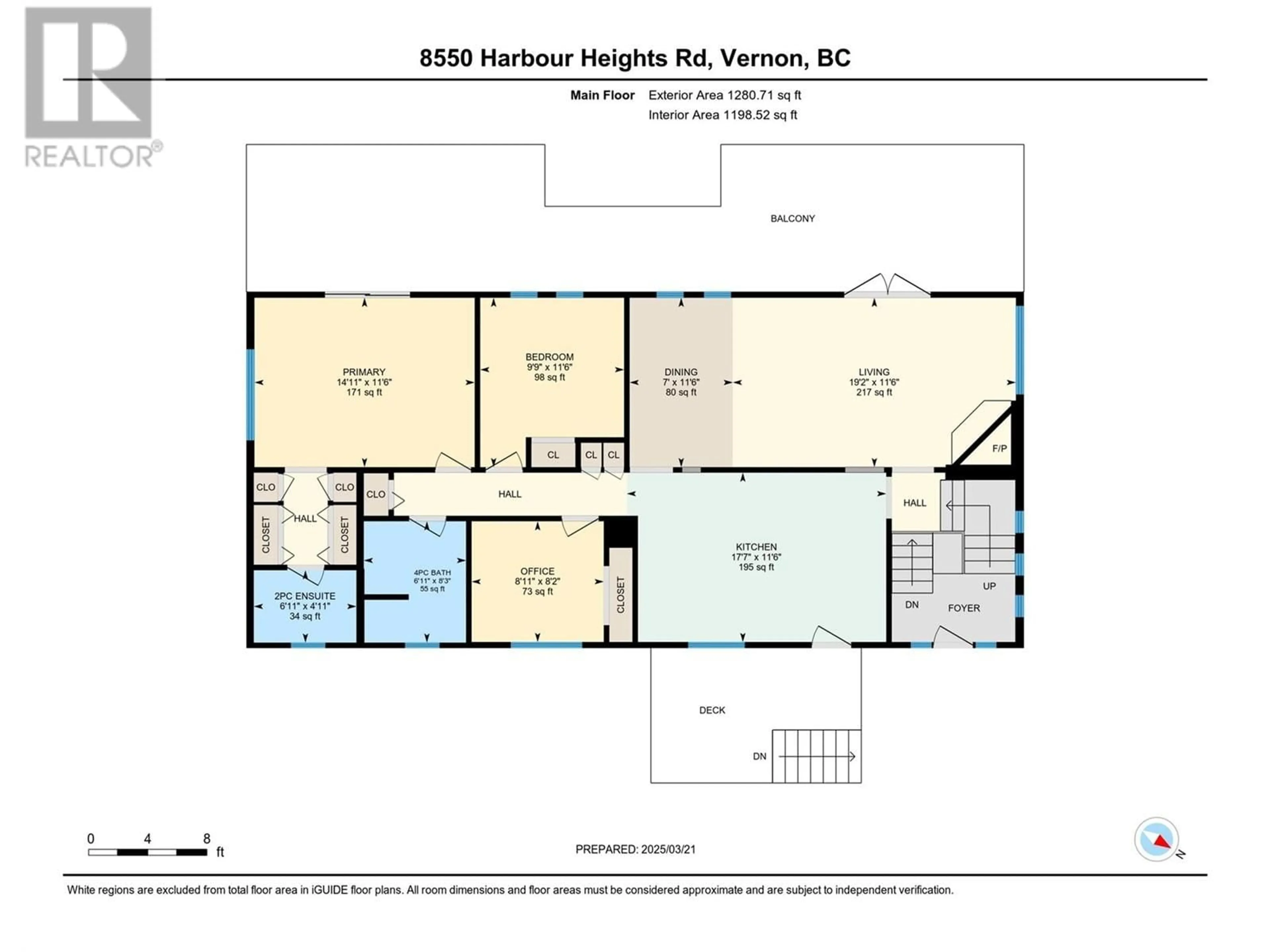 Floor plan for 8550 HARBOUR HEIGHTS ROAD, Vernon British Columbia V1H1J8
