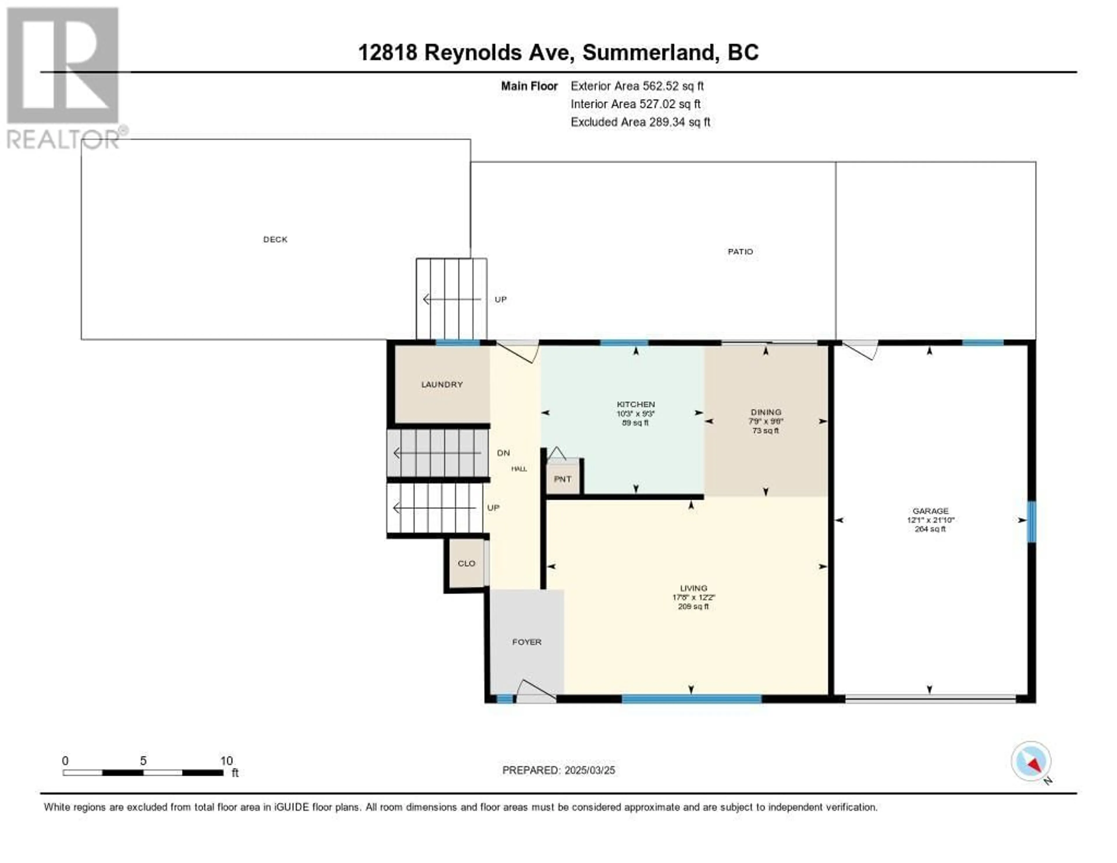 Floor plan for 12818 REYNOLDS AVENUE, Summerland British Columbia V0H1Z8