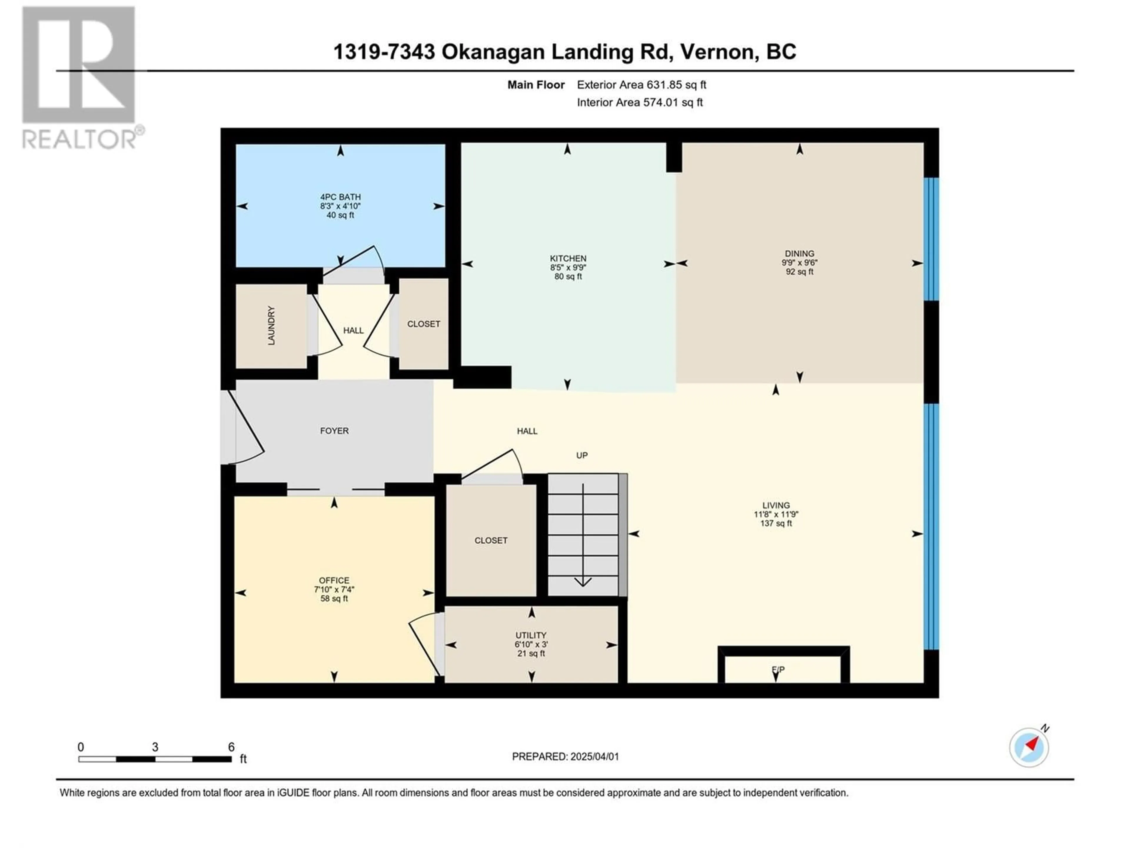 Floor plan for 1319 - 7343 OKANAGAN LANDING ROAD, Vernon British Columbia V1H2J6