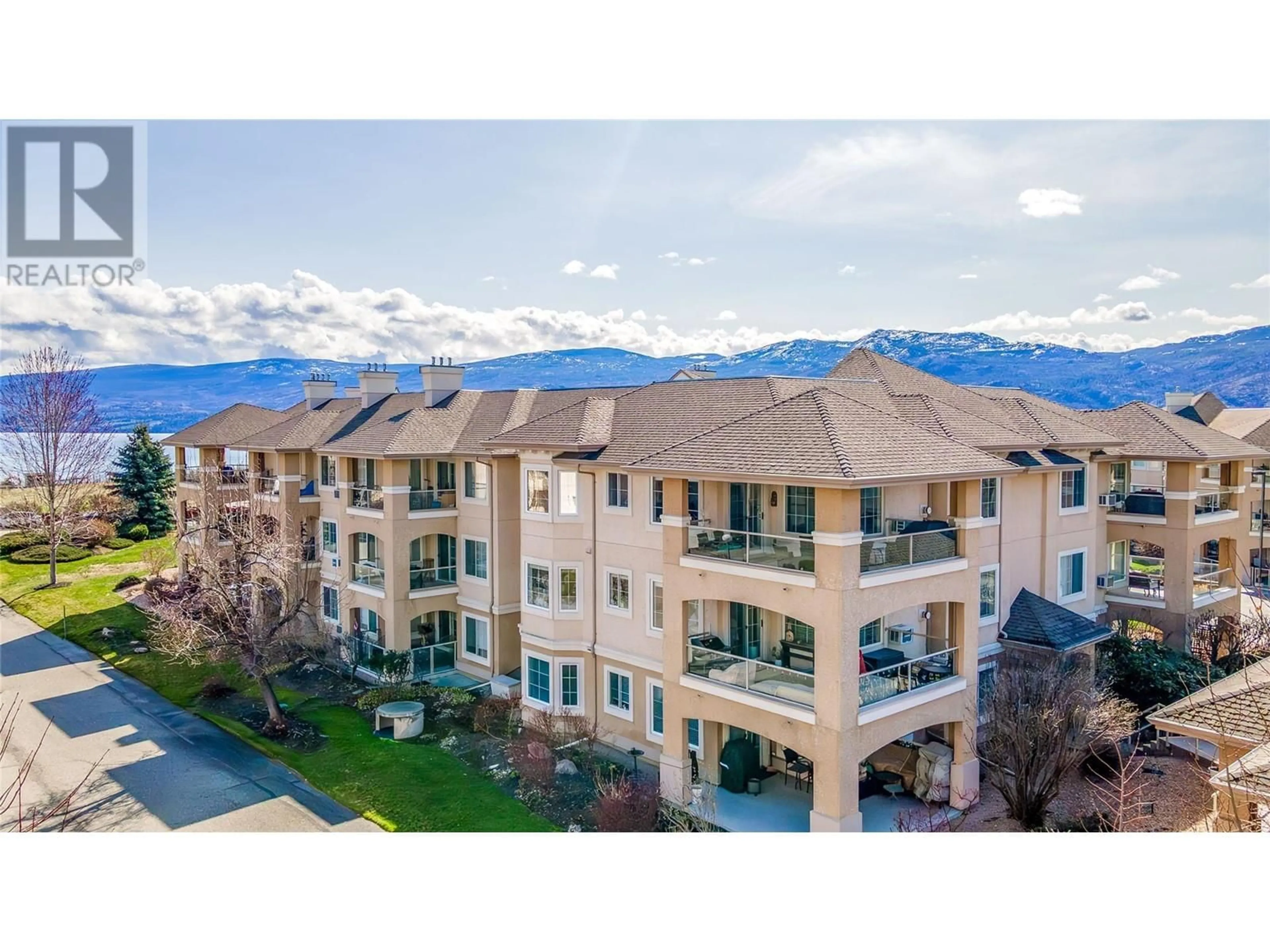 A pic from outside/outdoor area/front of a property/back of a property/a pic from drone, mountain view for 304 - 3870 BROWN ROAD, West Kelowna British Columbia V4T2J5