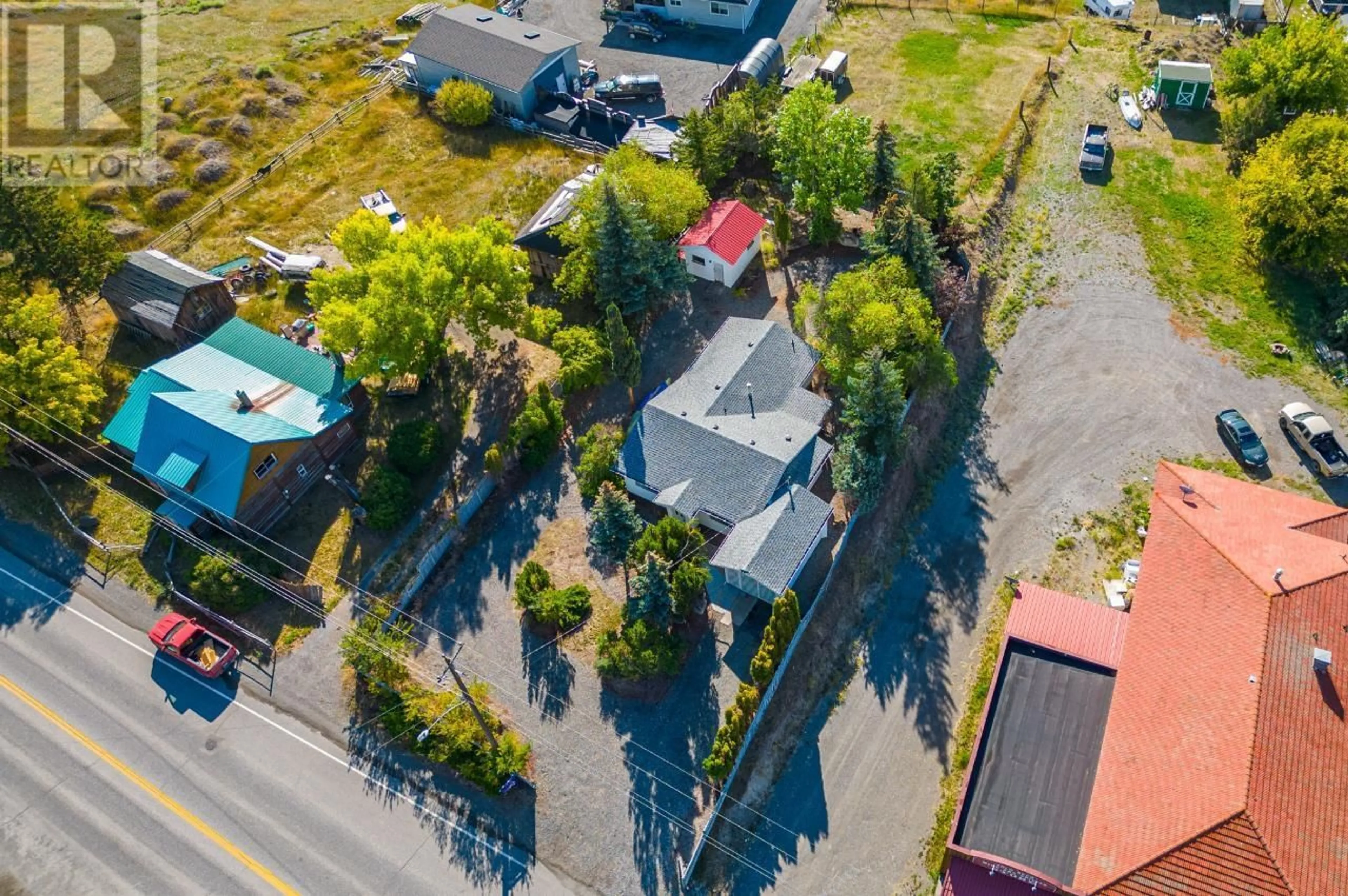 A pic from outside/outdoor area/front of a property/back of a property/a pic from drone, street for 1619 CARIBOO  97 HIGHWAY, Clinton British Columbia V0K1K0