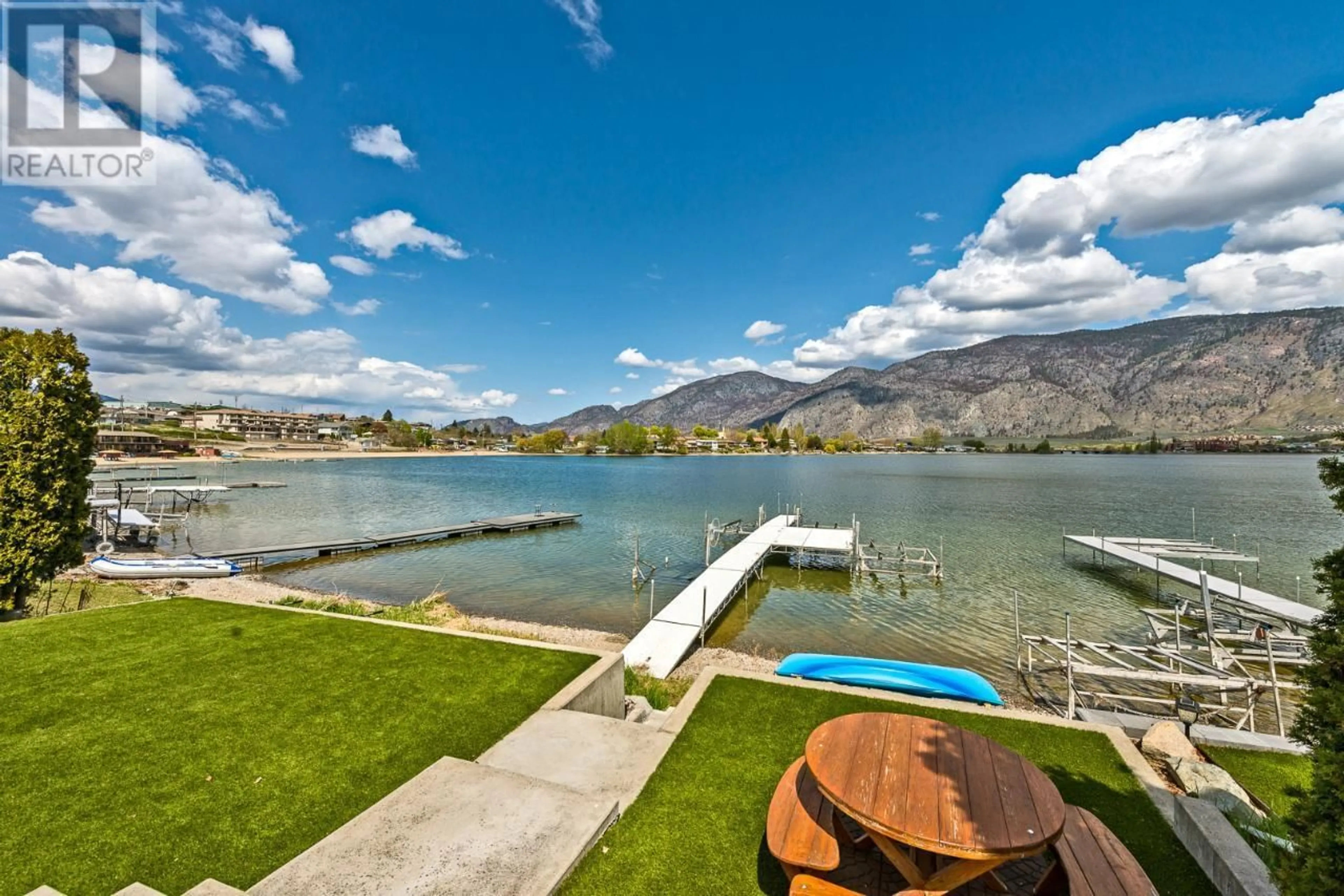 Patio, water/lake/river/ocean view for 1 - 5405 OLEANDER DRIVE, Osoyoos British Columbia V0H1V0