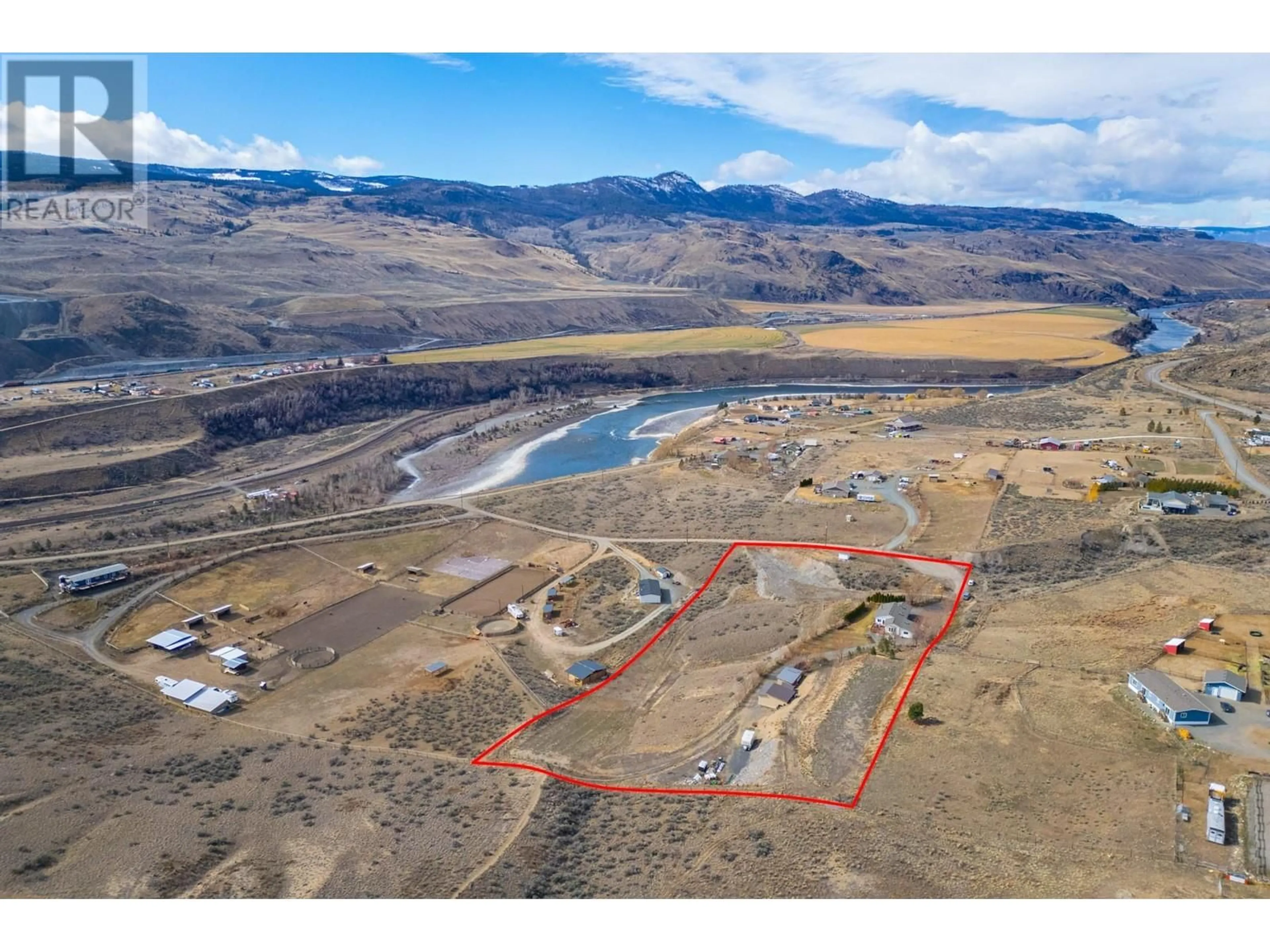 A pic from outside/outdoor area/front of a property/back of a property/a pic from drone, water/lake/river/ocean view for 1340 DOGWOOD ROAD, Kamloops British Columbia V0K2P0