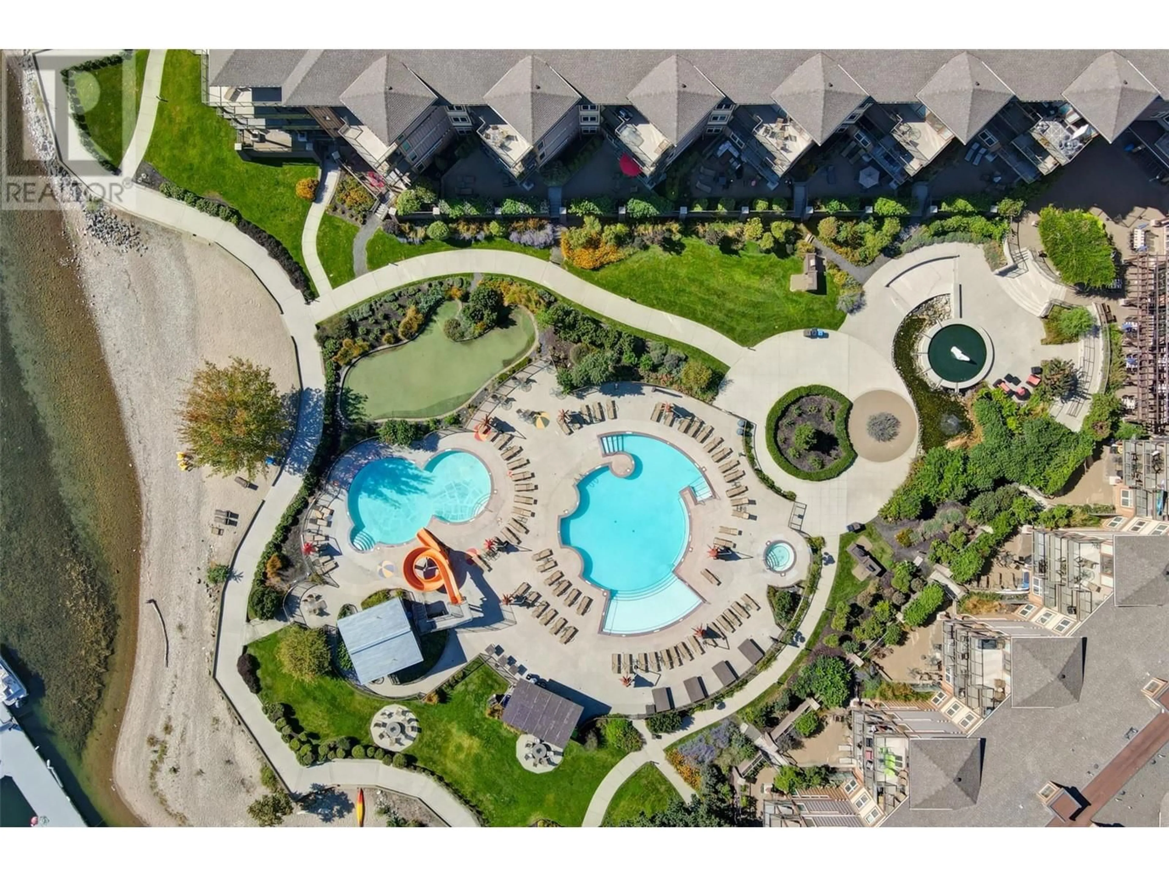 A pic from outside/outdoor area/front of a property/back of a property/a pic from drone, unknown for 404 - 4205 GELLATLY ROAD, West Kelowna British Columbia V4T2K2