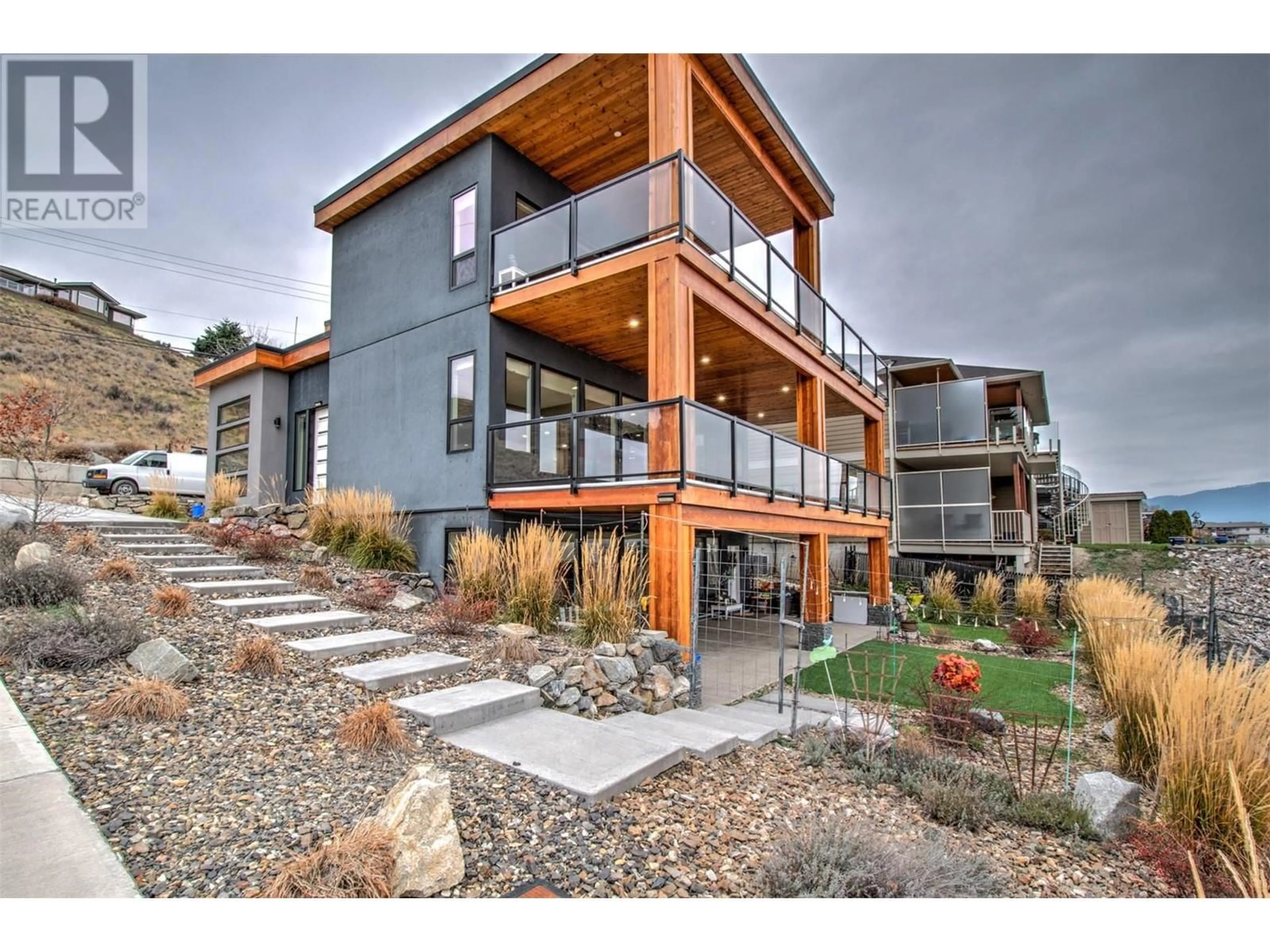 Home with brick exterior material, unknown for 7509 KENNEDY LANE, Vernon British Columbia V1H1C4