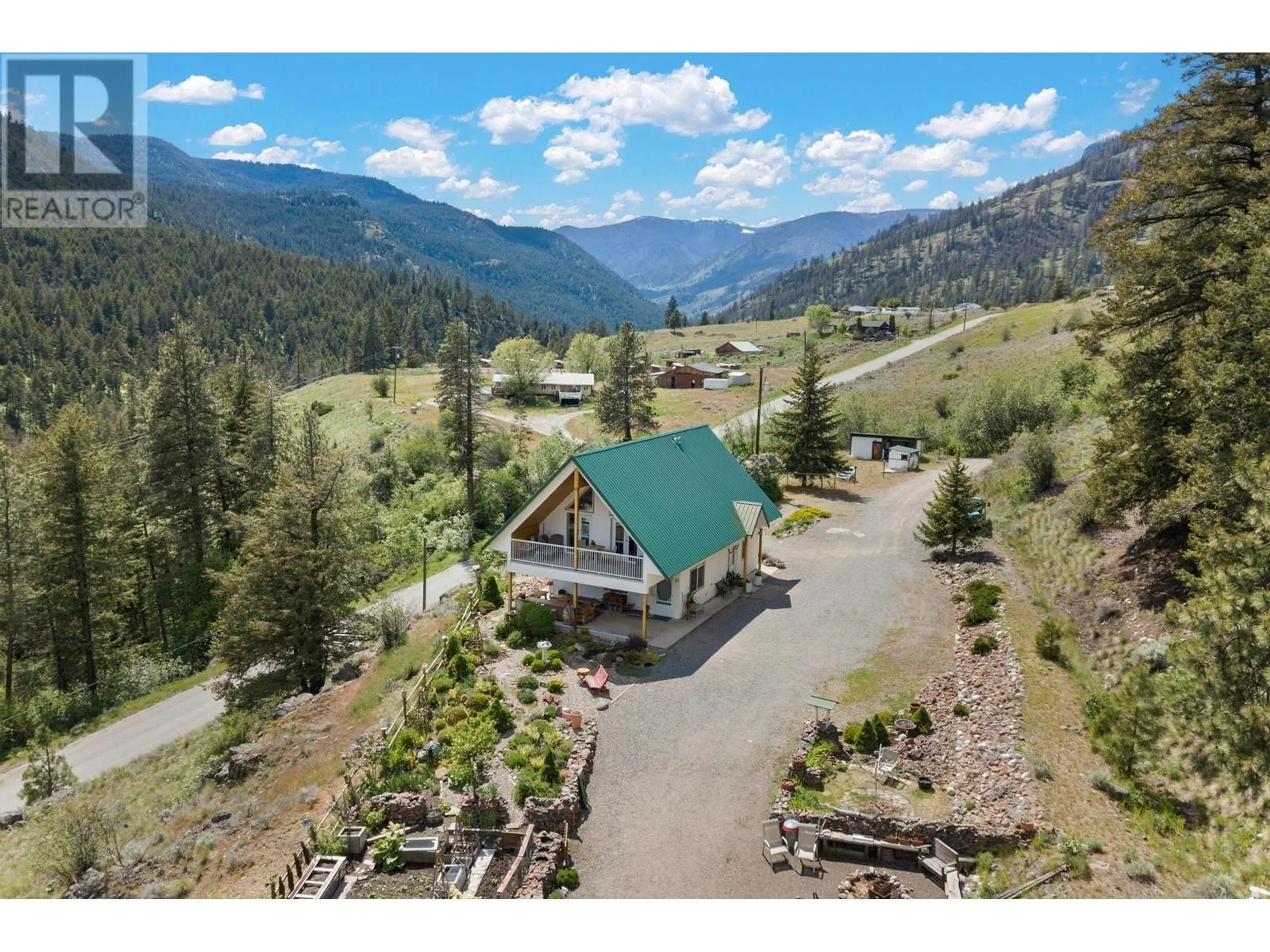 A pic from outside/outdoor area/front of a property/back of a property/a pic from drone, mountain view for 648 SHEEP CREEK ROAD, Kaleden British Columbia V0H1K0