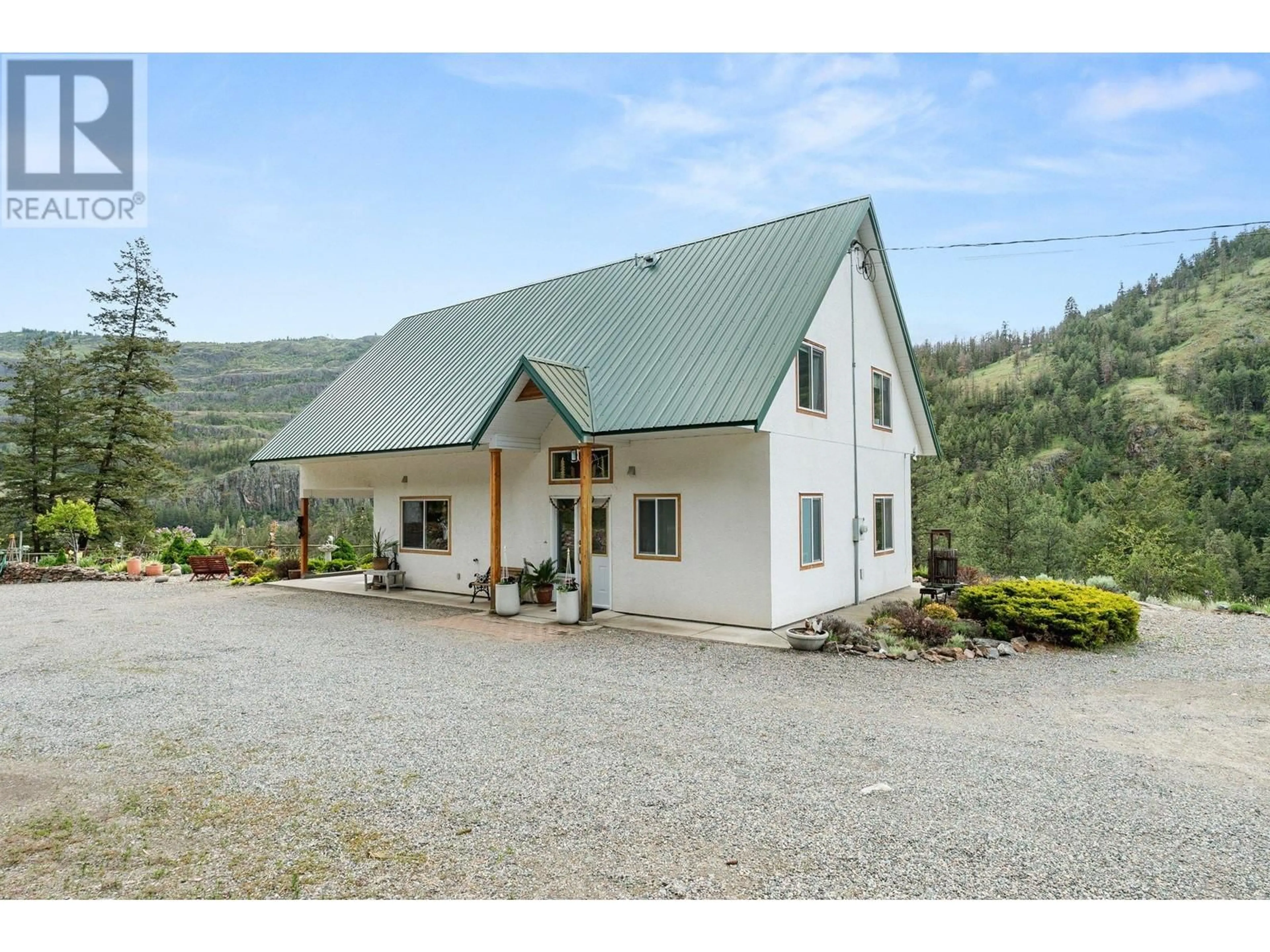A pic from outside/outdoor area/front of a property/back of a property/a pic from drone, mountain view for 648 SHEEP CREEK ROAD, Kaleden British Columbia V0H1K0