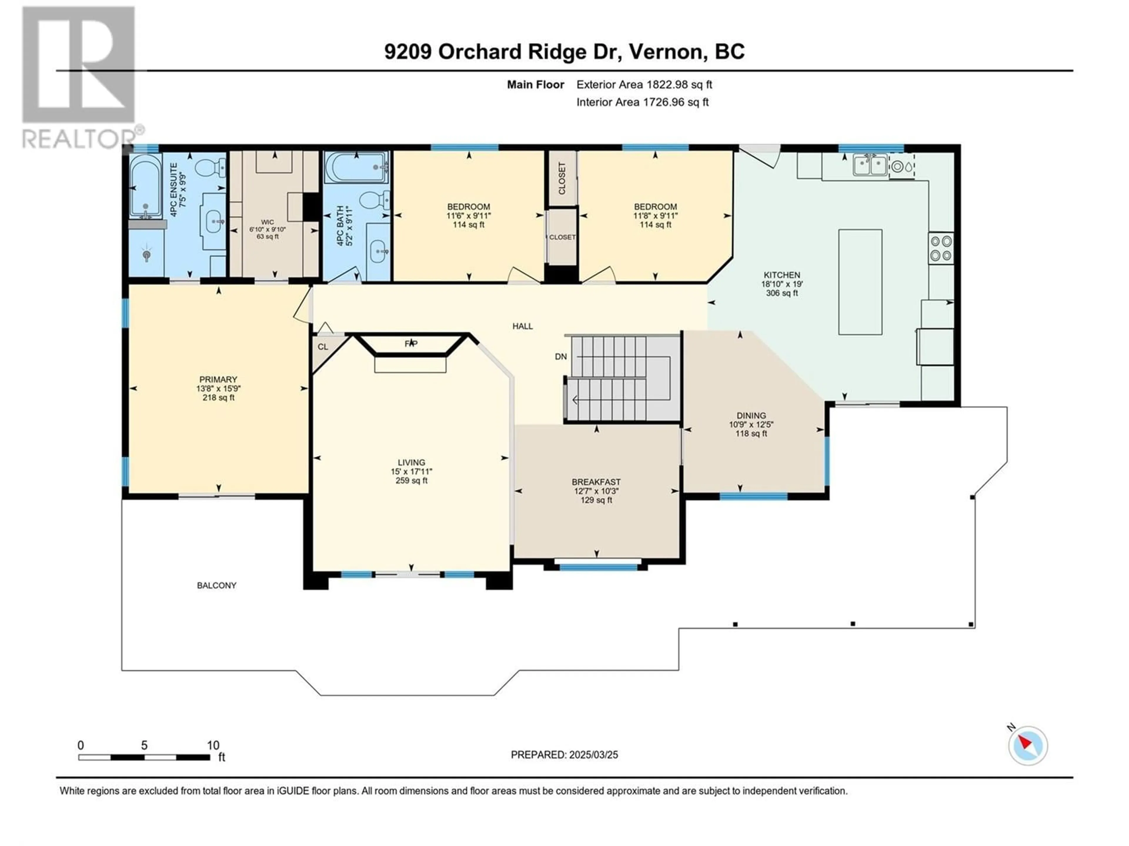 Floor plan for 9209 ORCHARD RIDGE DRIVE, Coldstream British Columbia V1B1V8