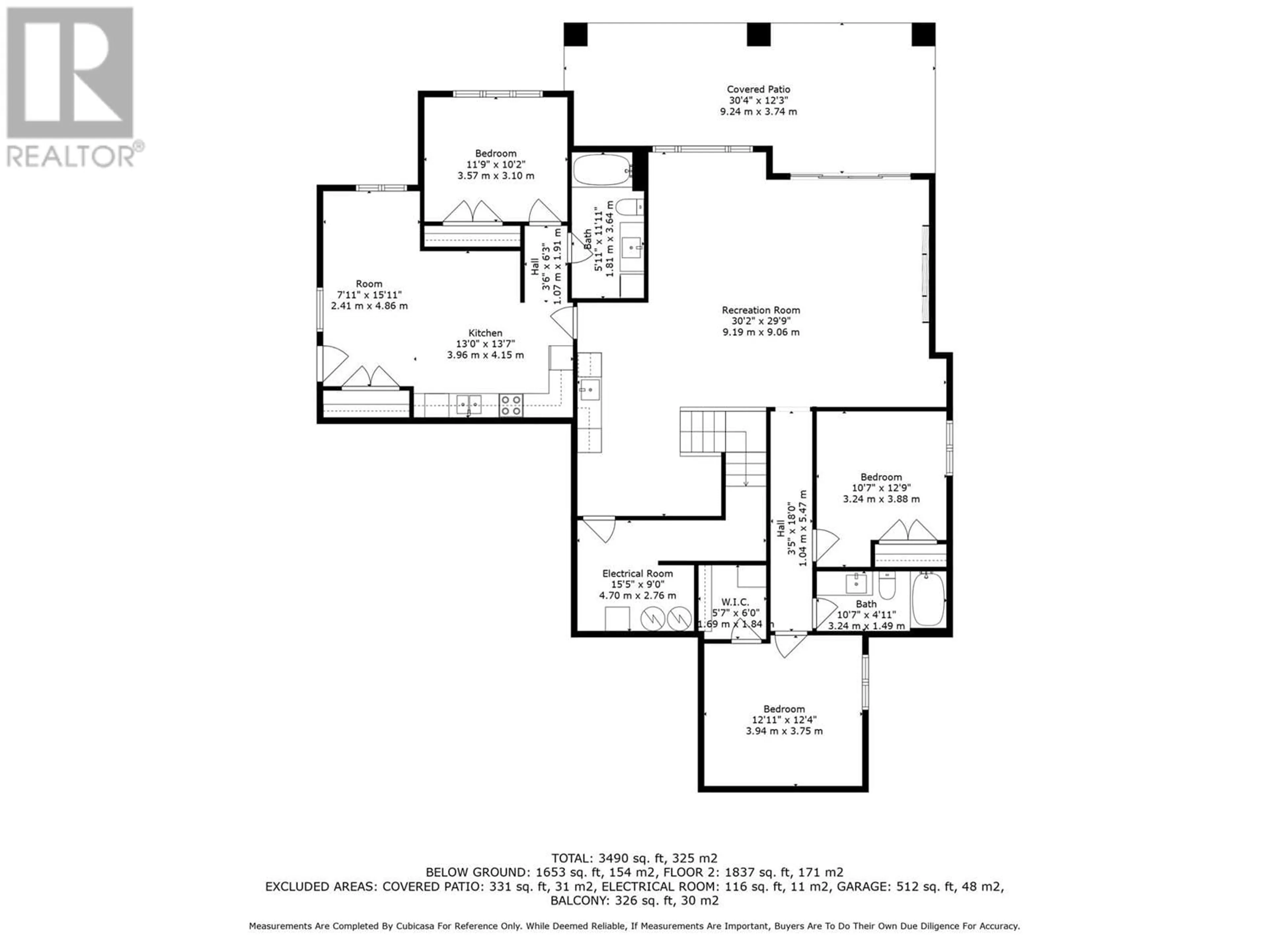 Floor plan for 873 ROYAL TROON LANE, Kelowna British Columbia V1P0A3