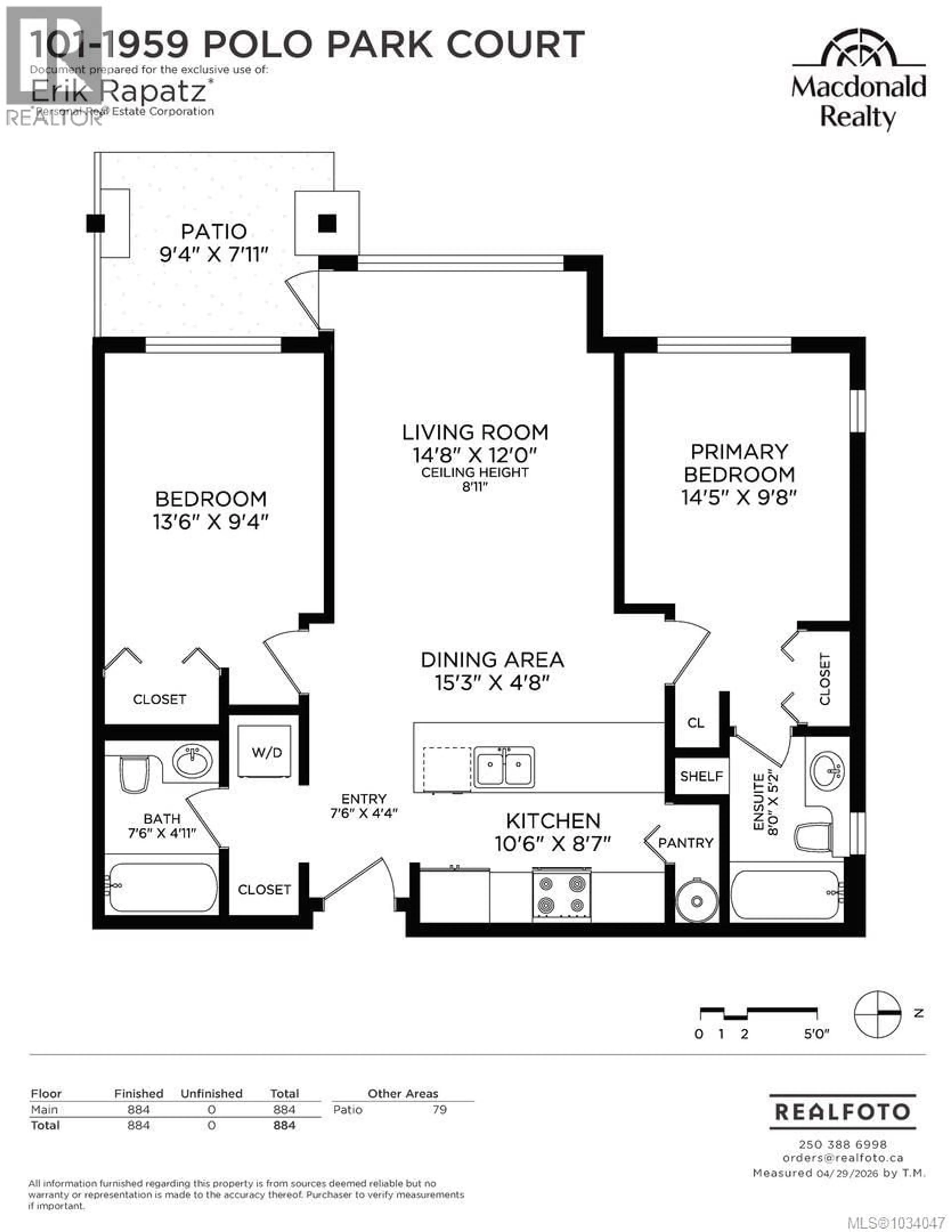 Floor plan for 101 - 1959 POLO PARK CRESCENT, Central Saanich British Columbia V8P2W6