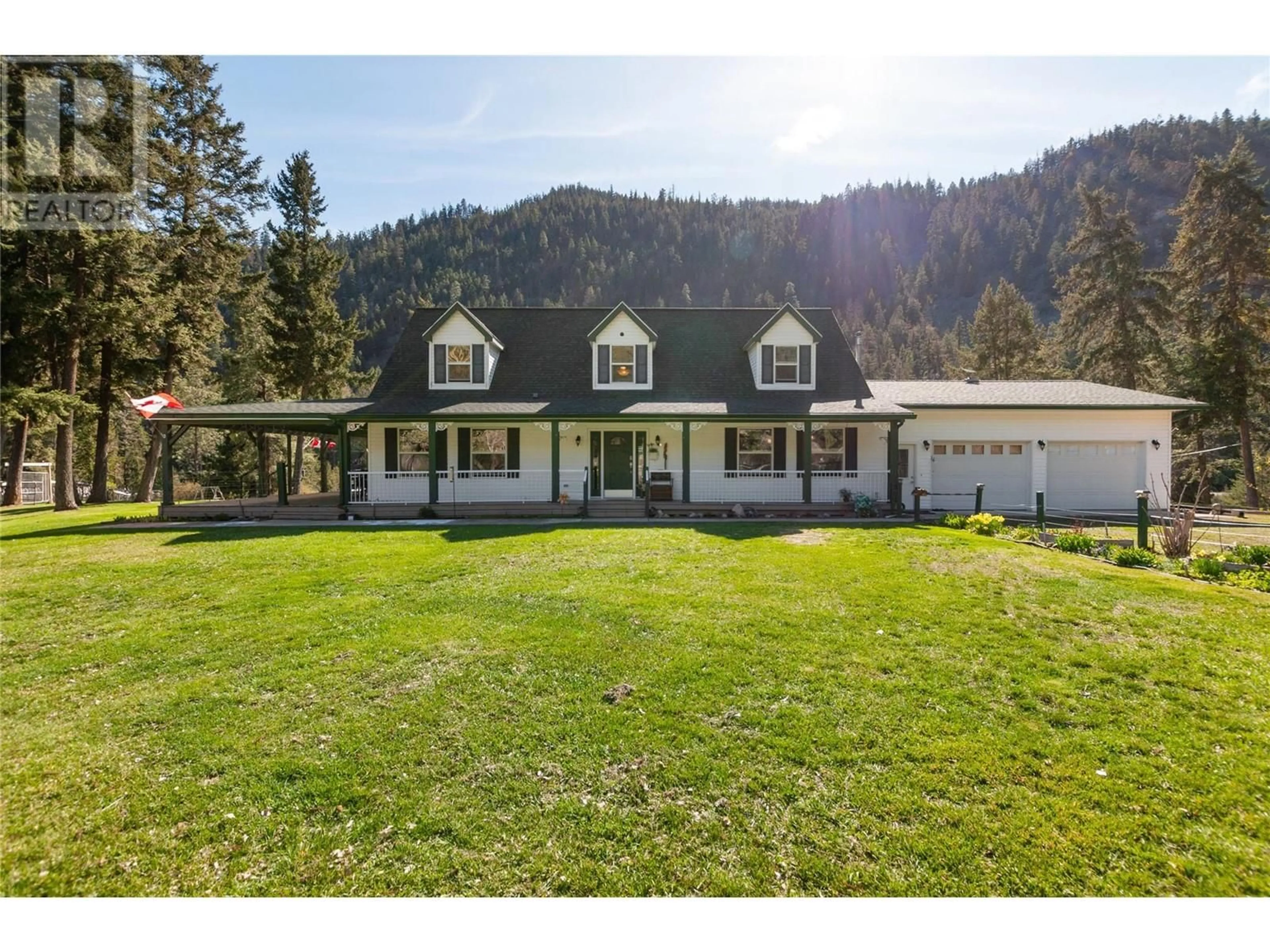 A pic from outside/outdoor area/front of a property/back of a property/a pic from drone, mountain view for 2821 OLD HEDLEY ROAD, Hedley British Columbia V0X1K0