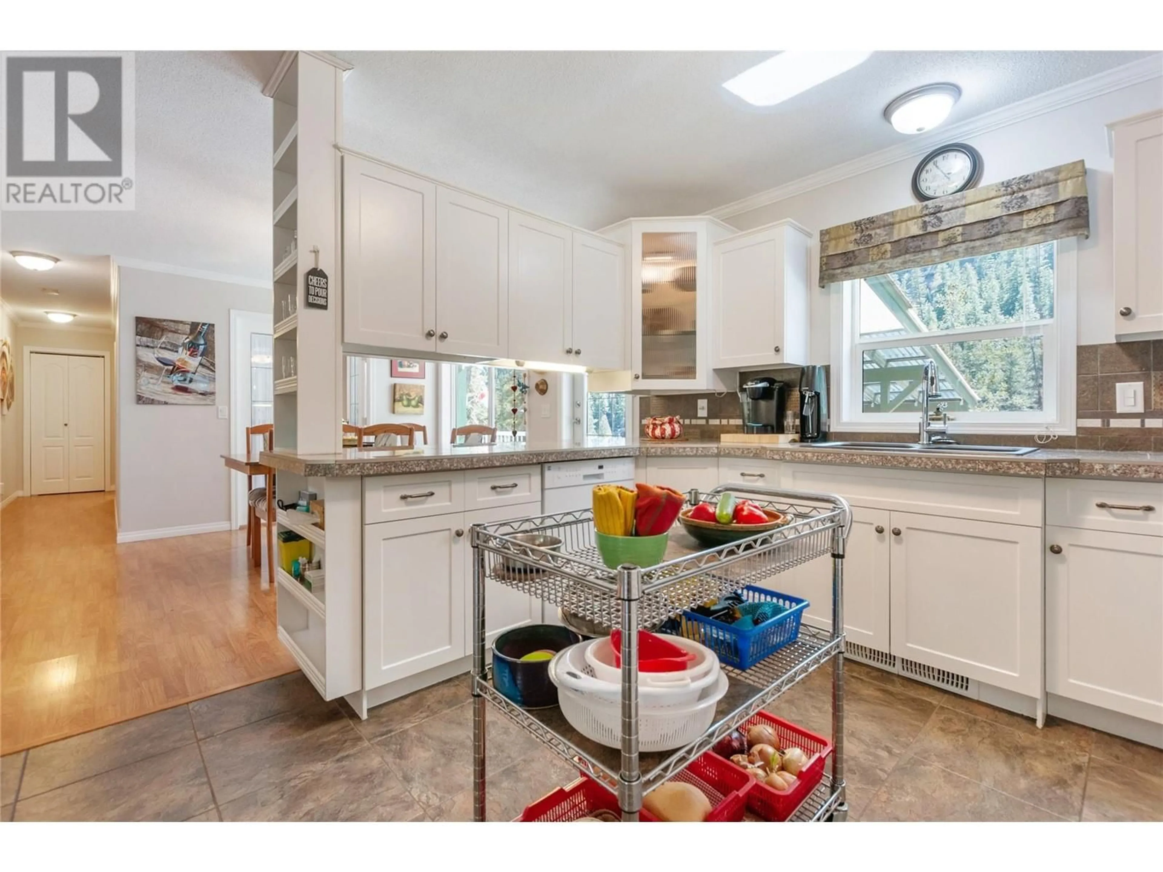 Open concept kitchen, ceramic/tile floor for 2821 OLD HEDLEY ROAD, Hedley British Columbia V0X1K0